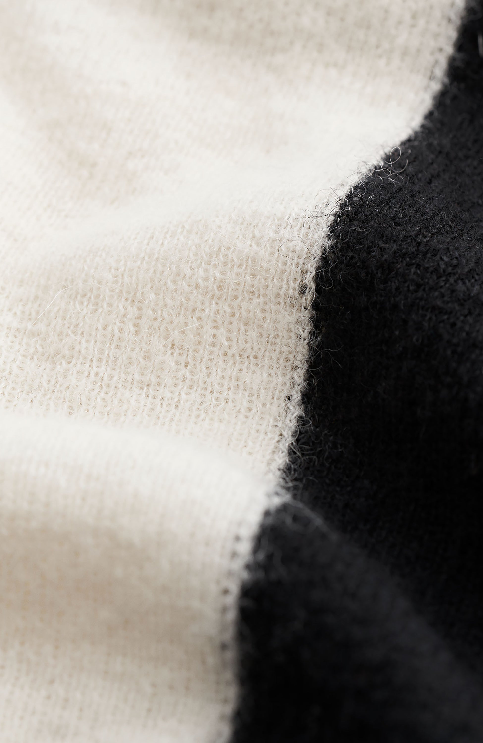 Checked alpaca-knit pullover REINEL