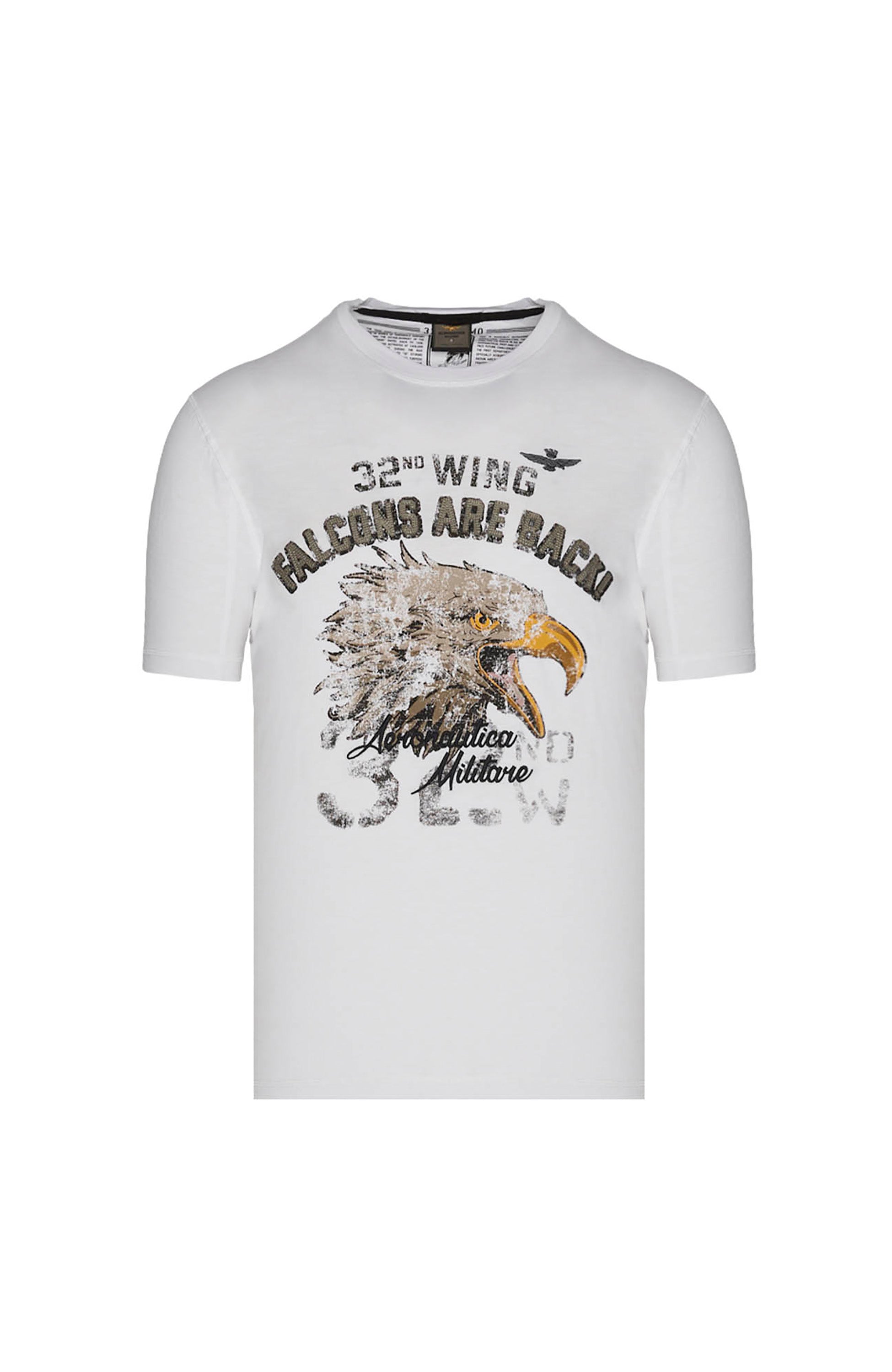 Eagle-print embroidered t-shirt