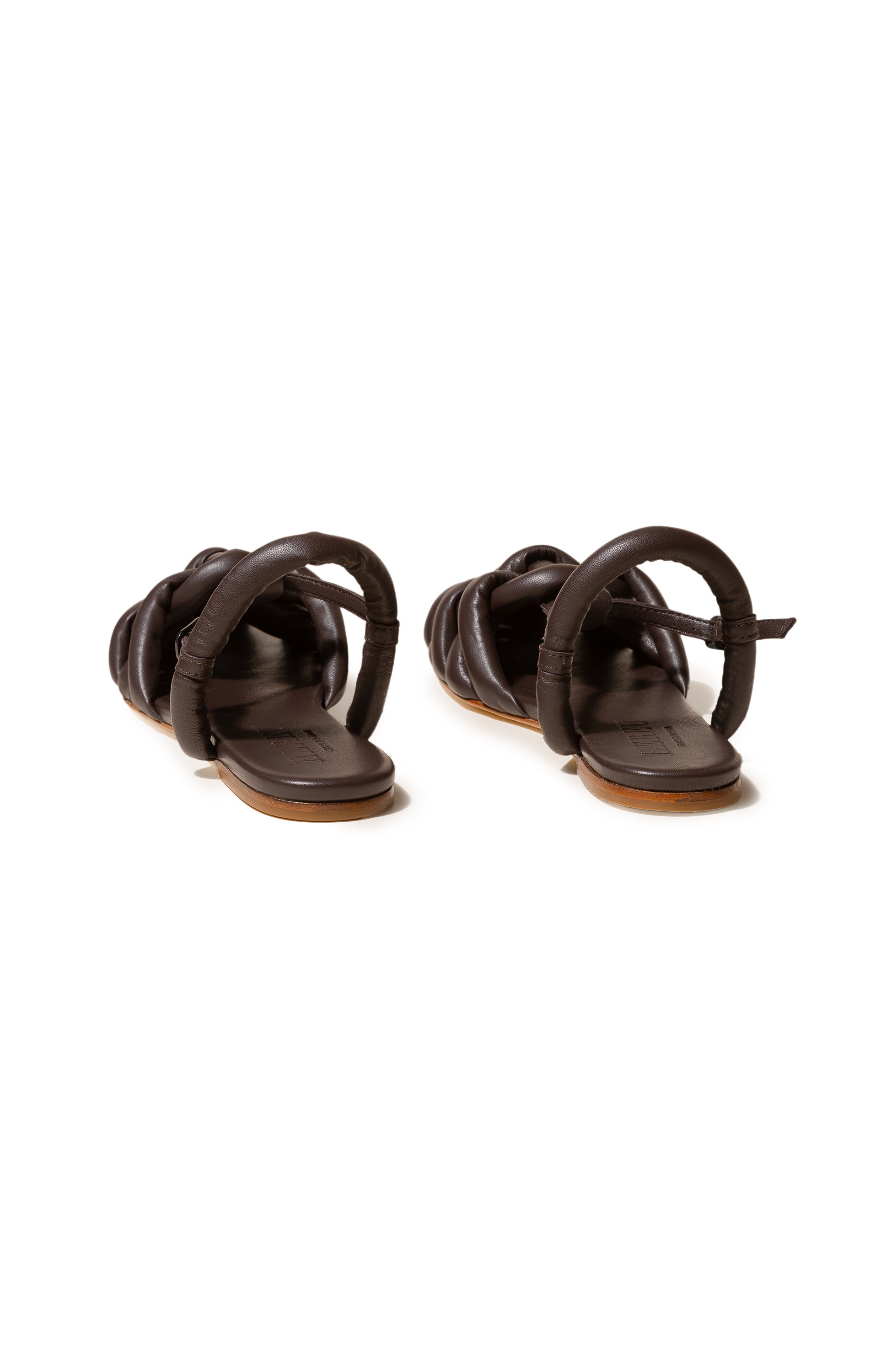 Hereu Brown Padded fisherman sandals cabersa image 3