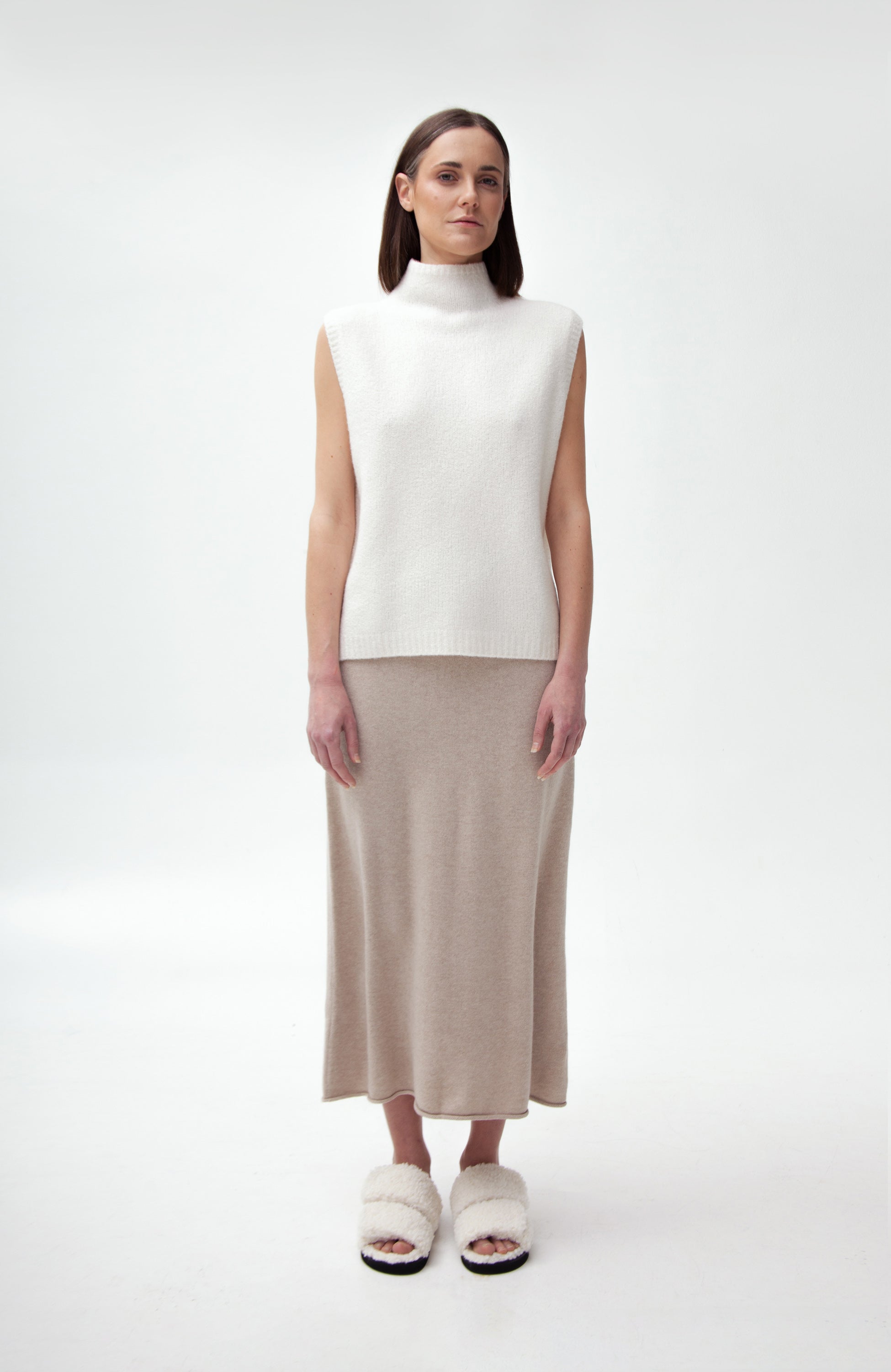 Rollneck boucle vest EMBER