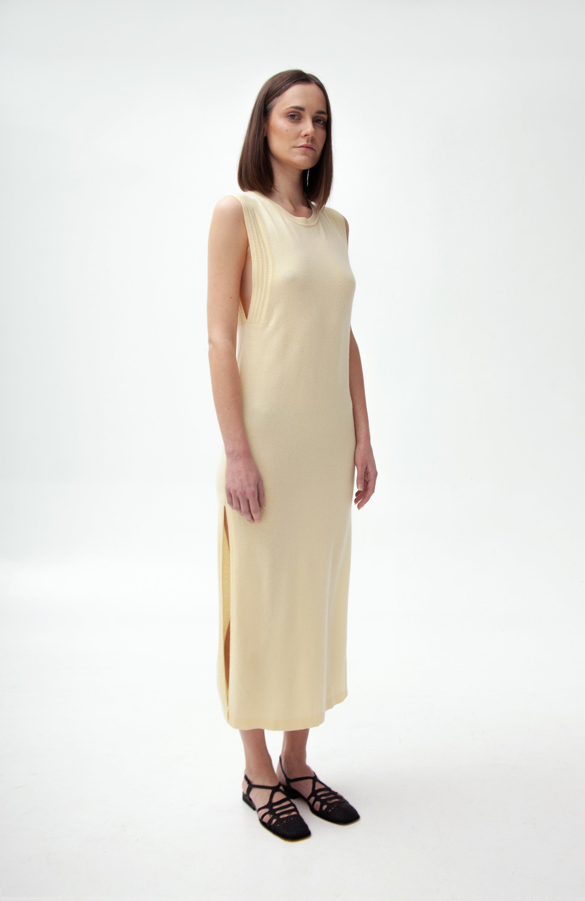 Lisa yang Yellow Side-slit maxi dress susanna image 5