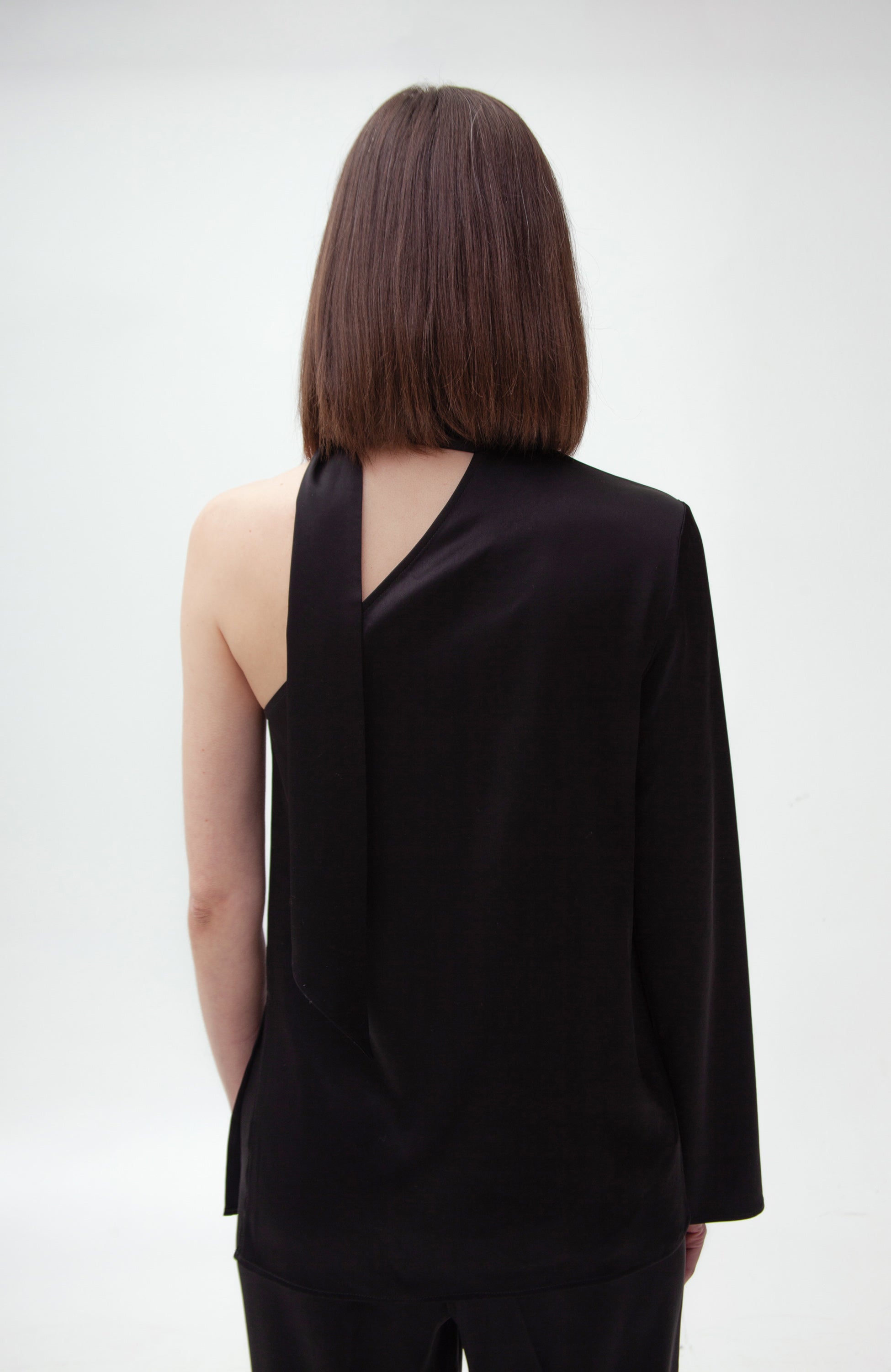 Tiger of sweden Black One-shoulder blouse lucil image 4