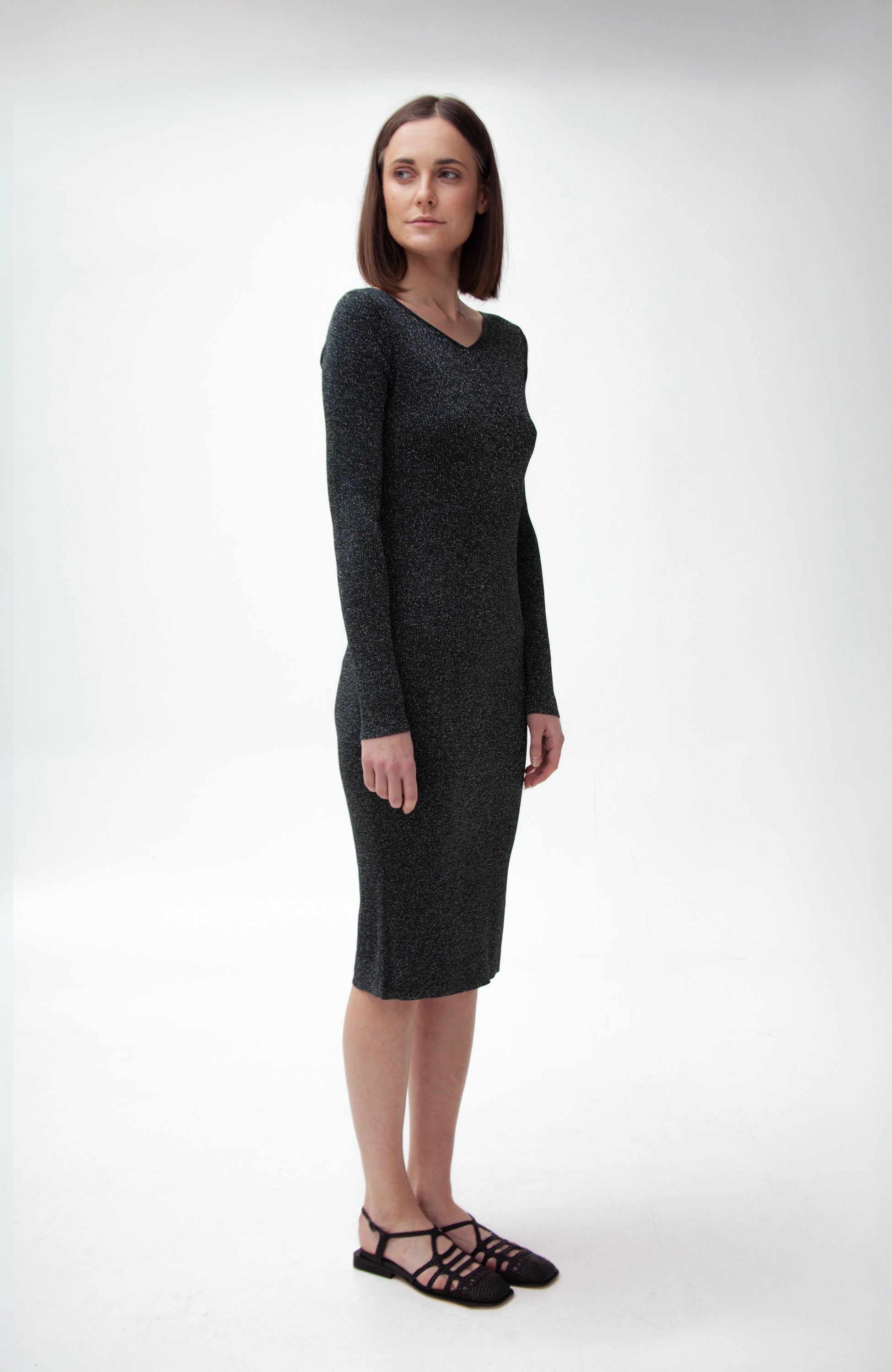 Tiger of sweden Blue Knitted midi dress poppie image 4