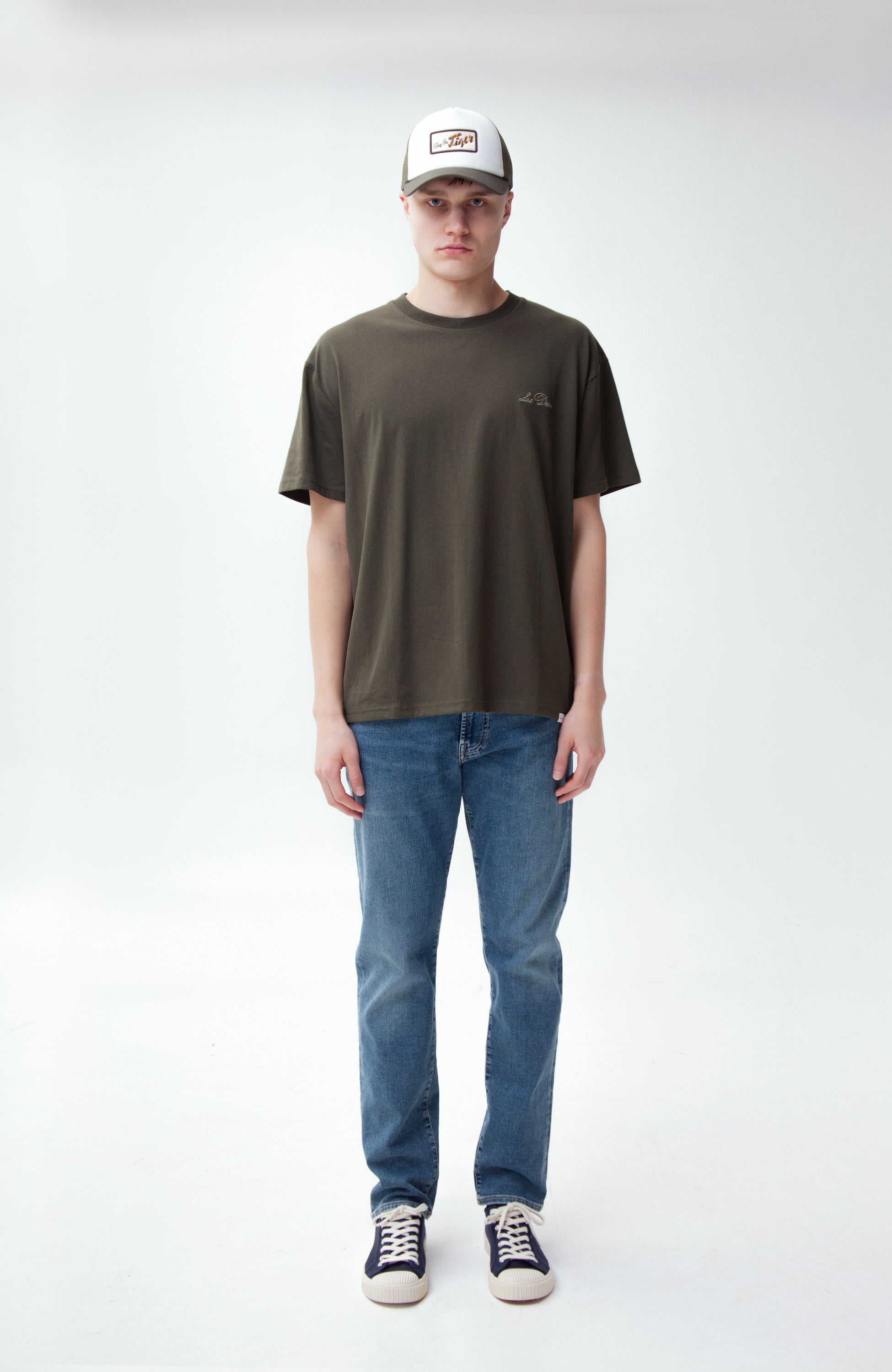 Les deux Green Crewneck loose-fit t-shirt image 6