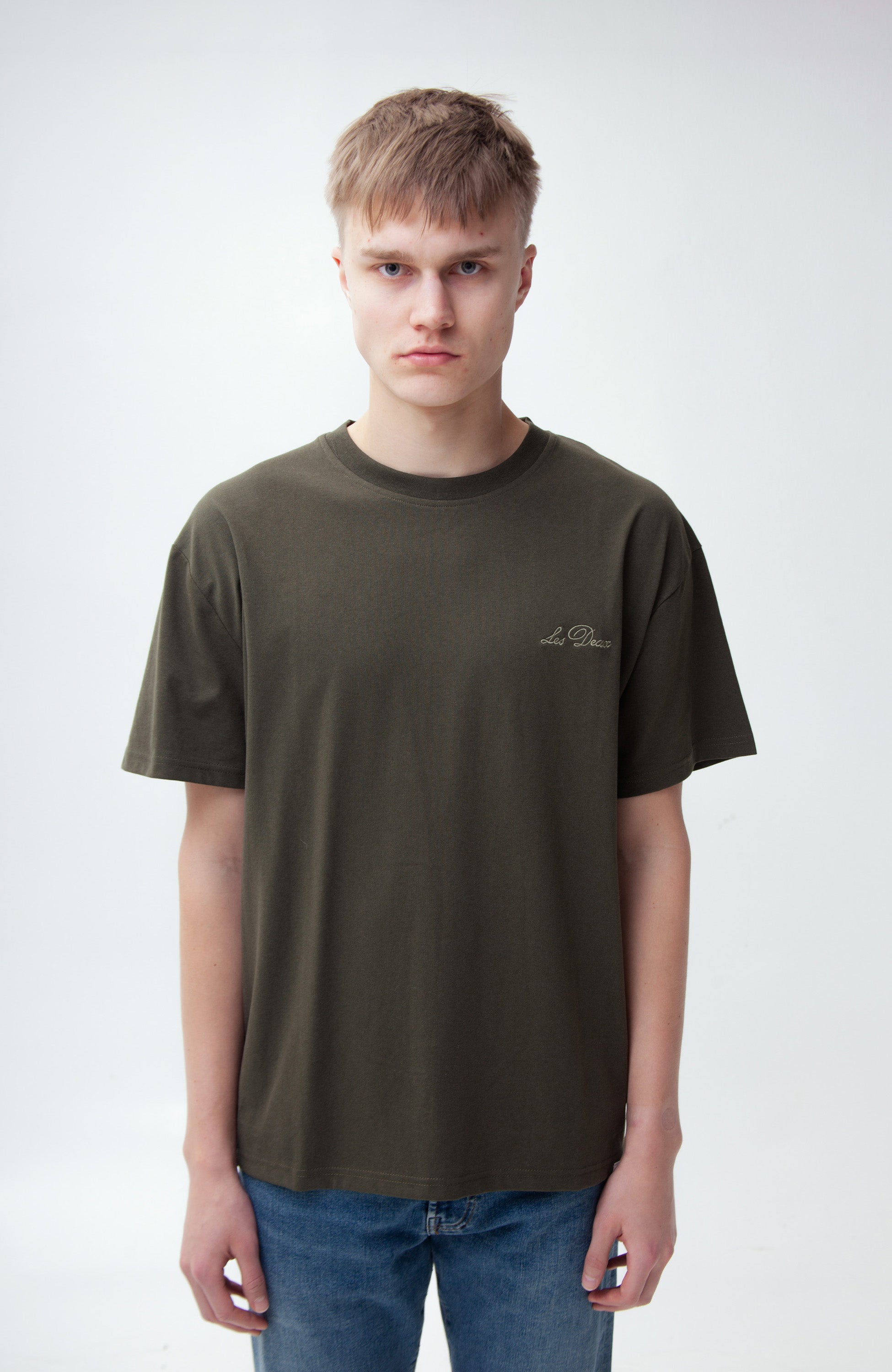 Les deux Green Crewneck loose-fit t-shirt image 3