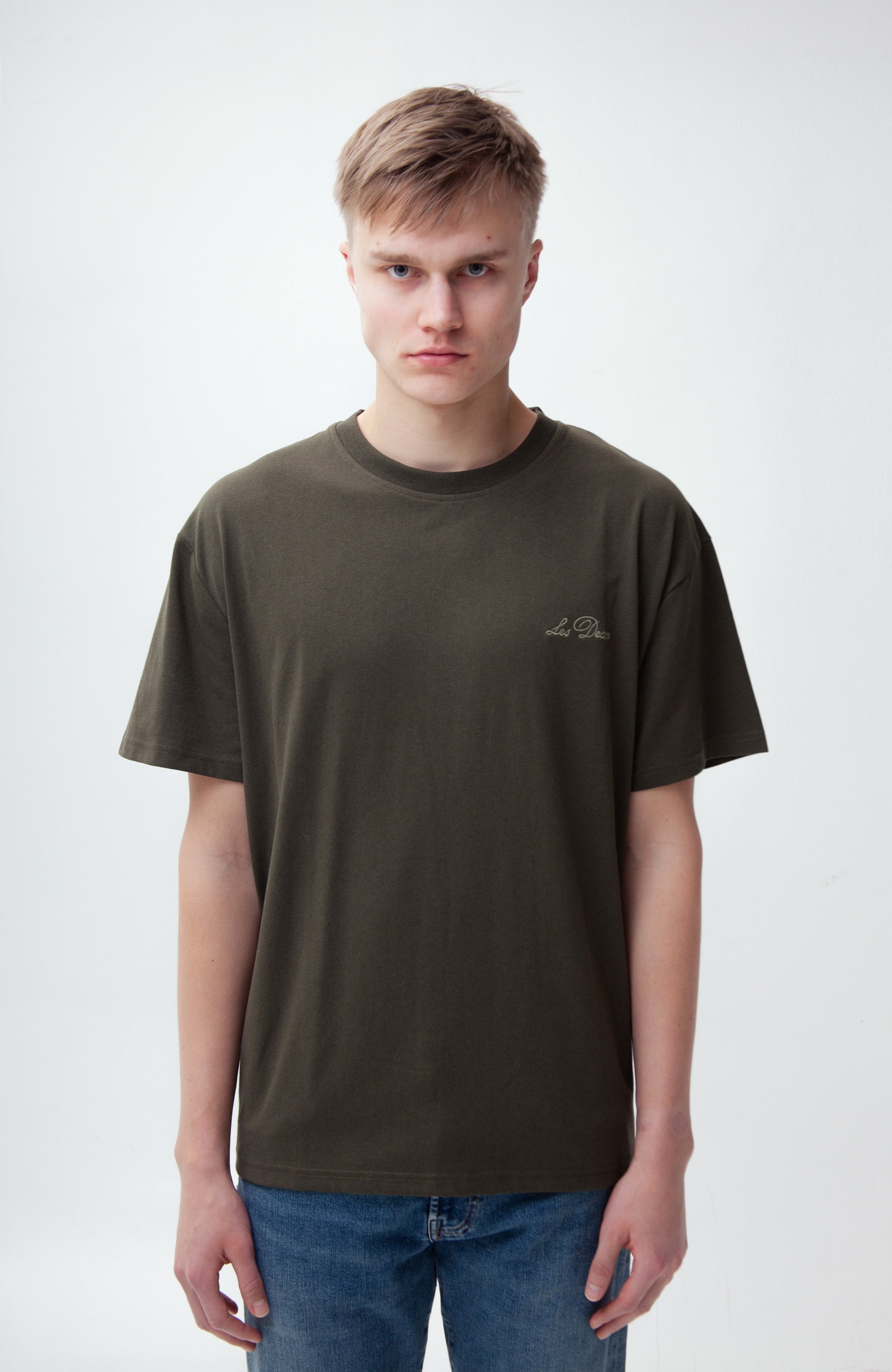 CLOSED Draped T-Shirt in Forest Green