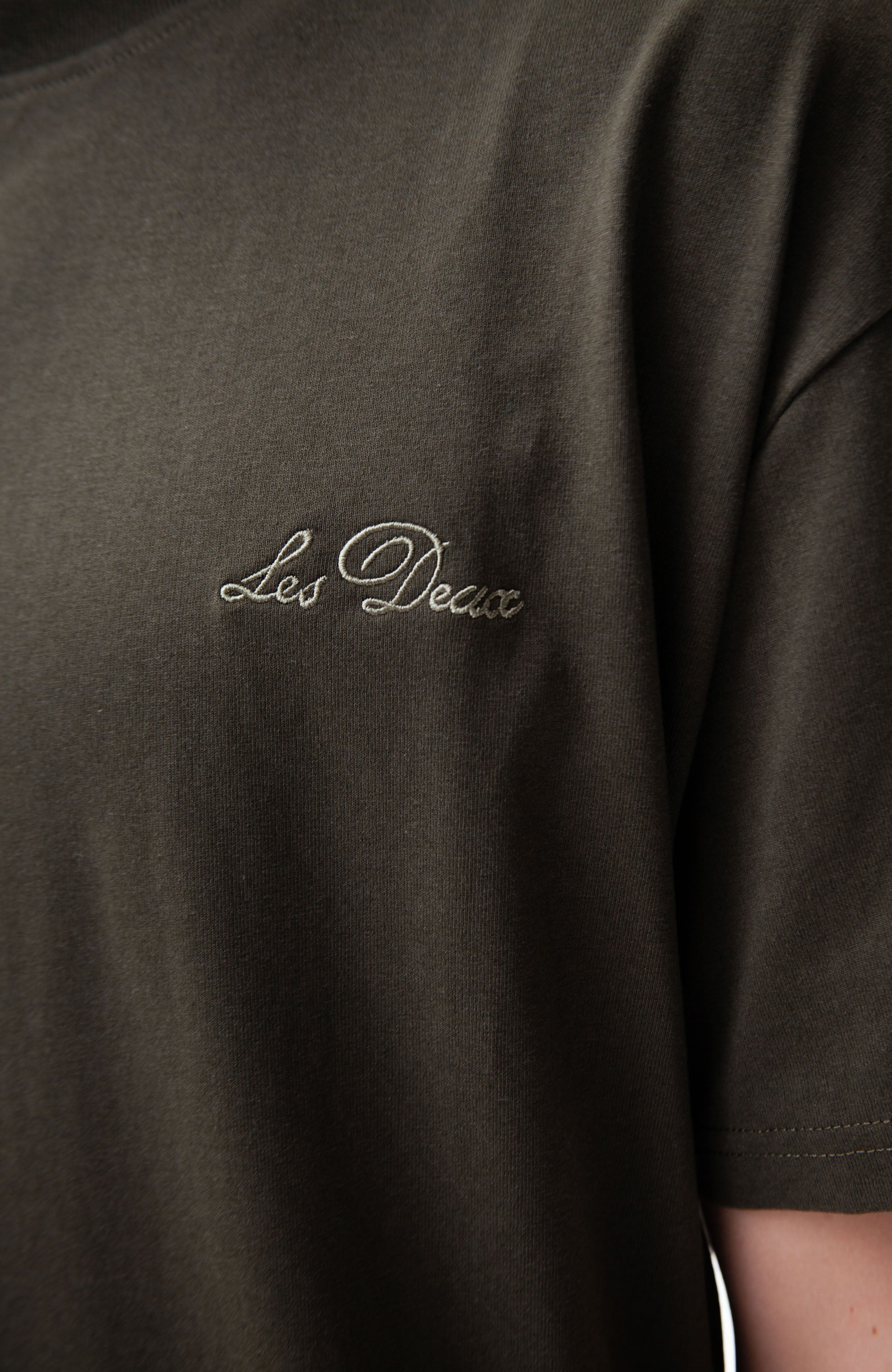 Les deux Green Crewneck loose-fit t-shirt image 5
