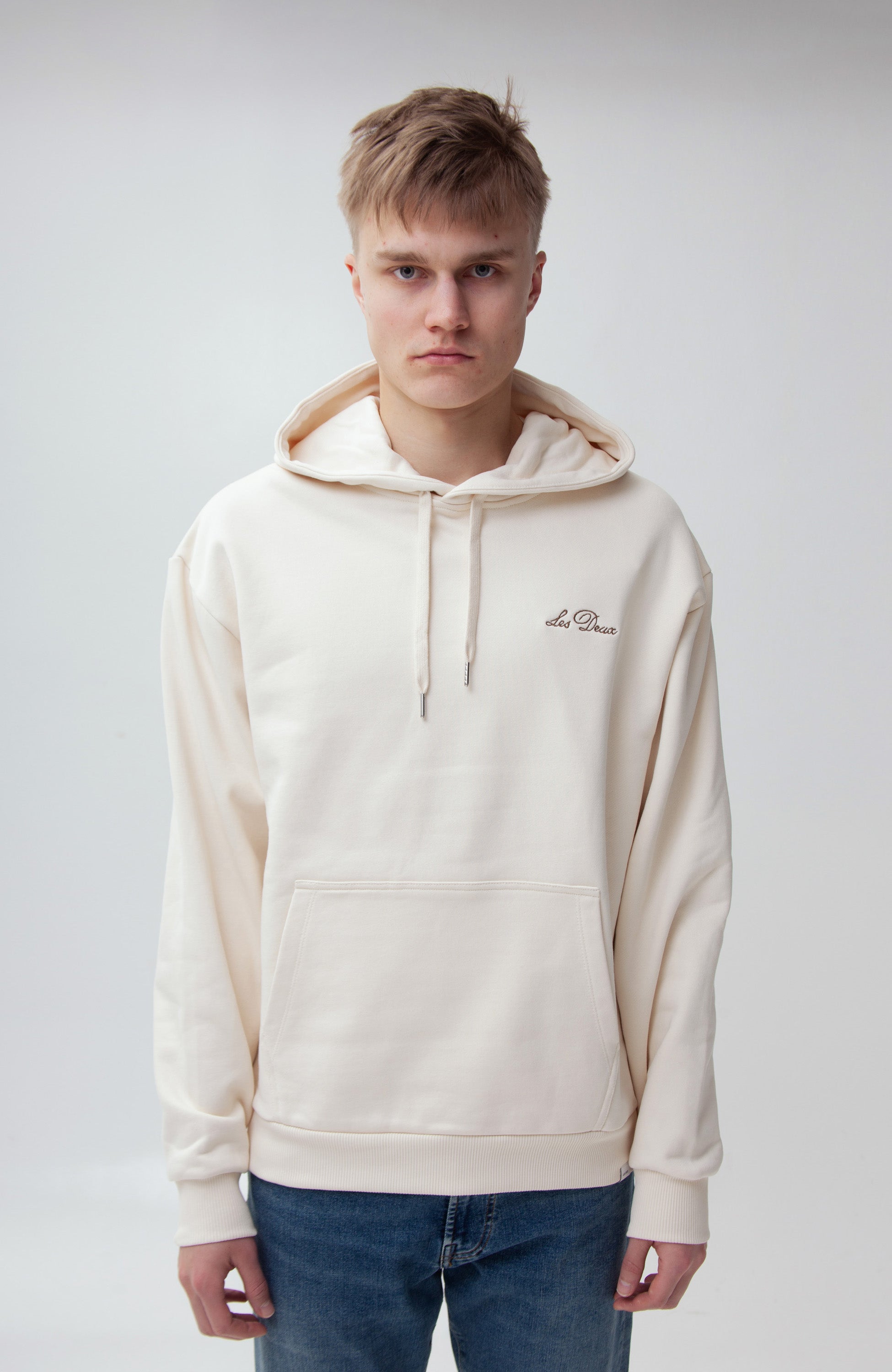 Logo-embroidered hoodie