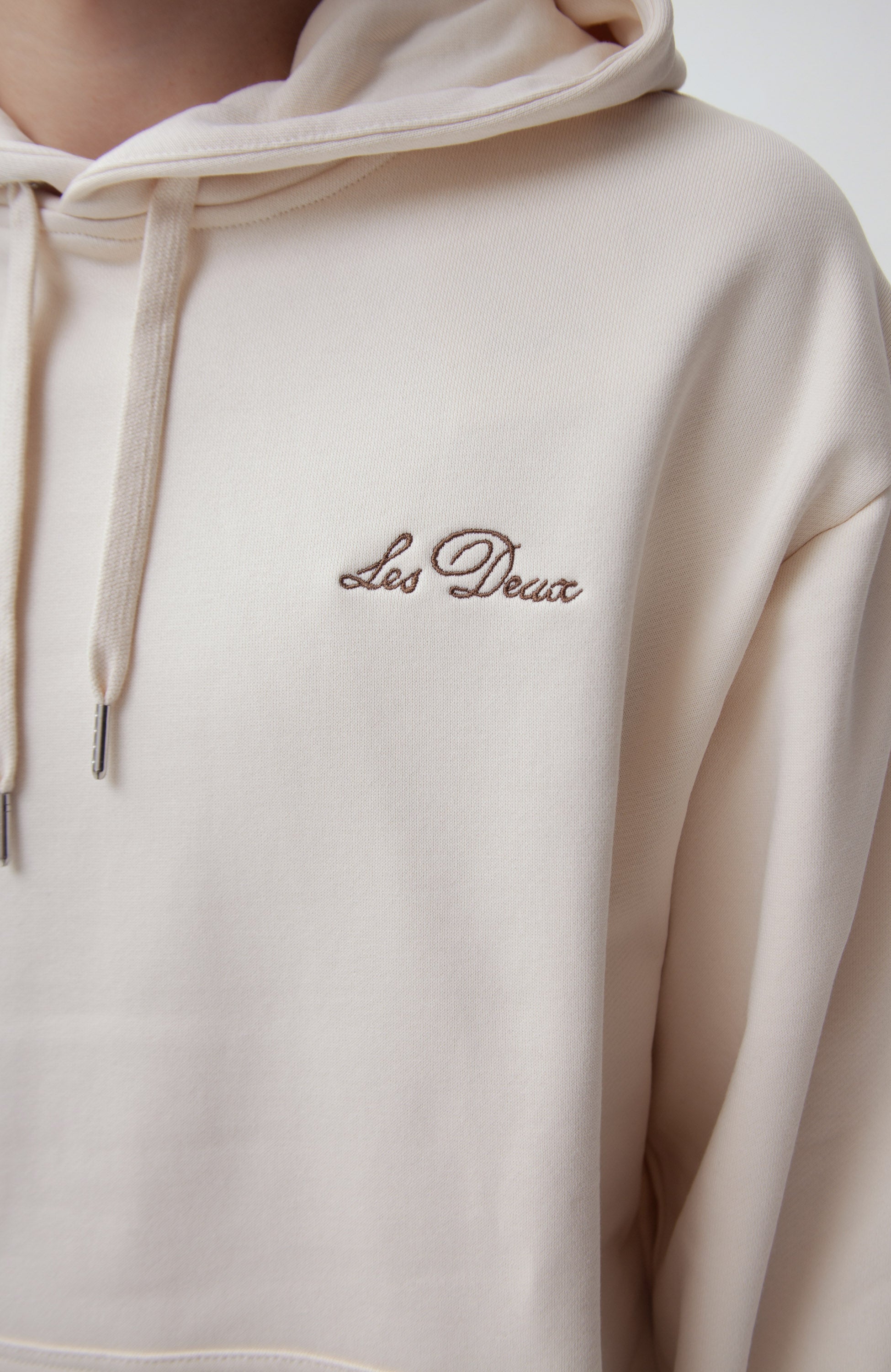 Bluza z kapturem z haftowanym logo