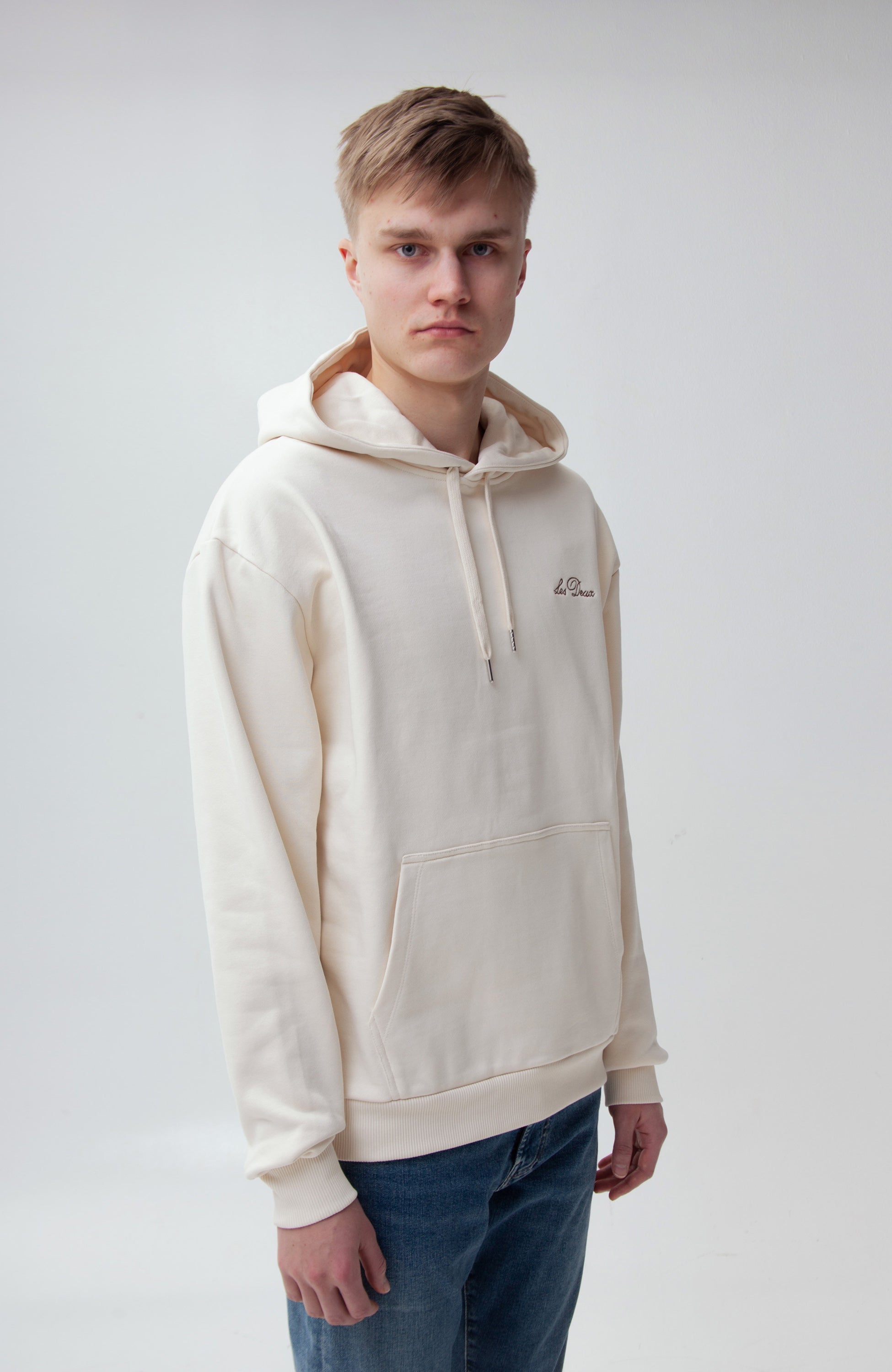 Les deux Neutral Bluza z kapturem z haftowanym logo image 3