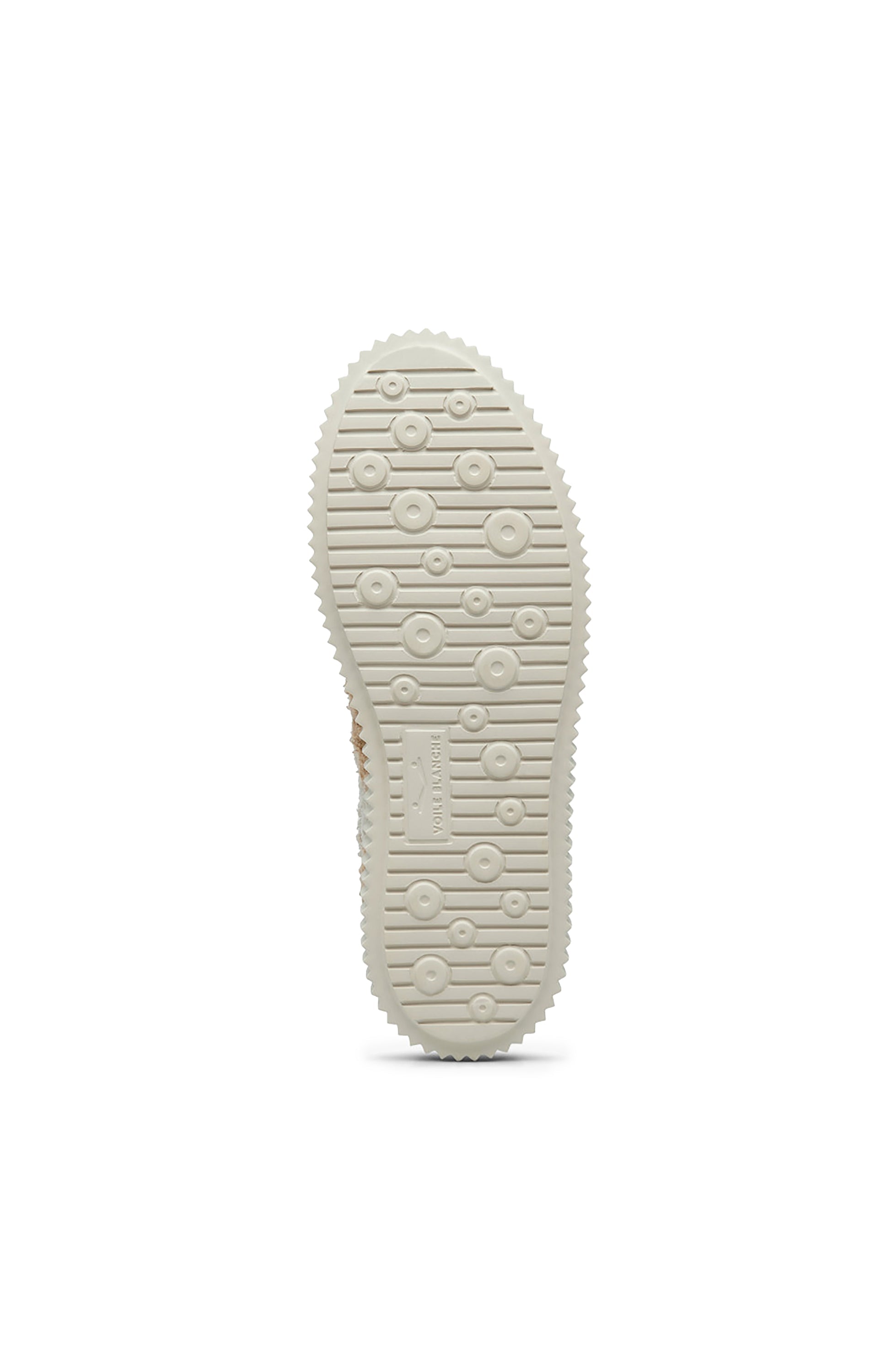Voile blanche Beige Curly-effect wool sneakers lipari image 5