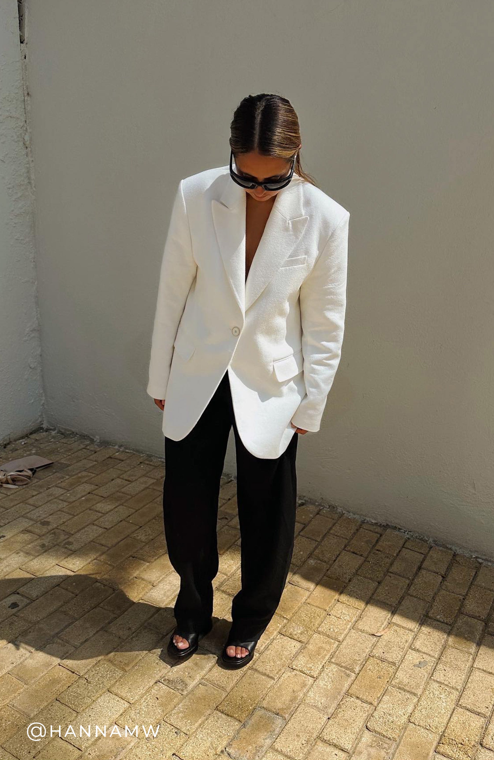 House of dagmar White Oversized blazer image 6