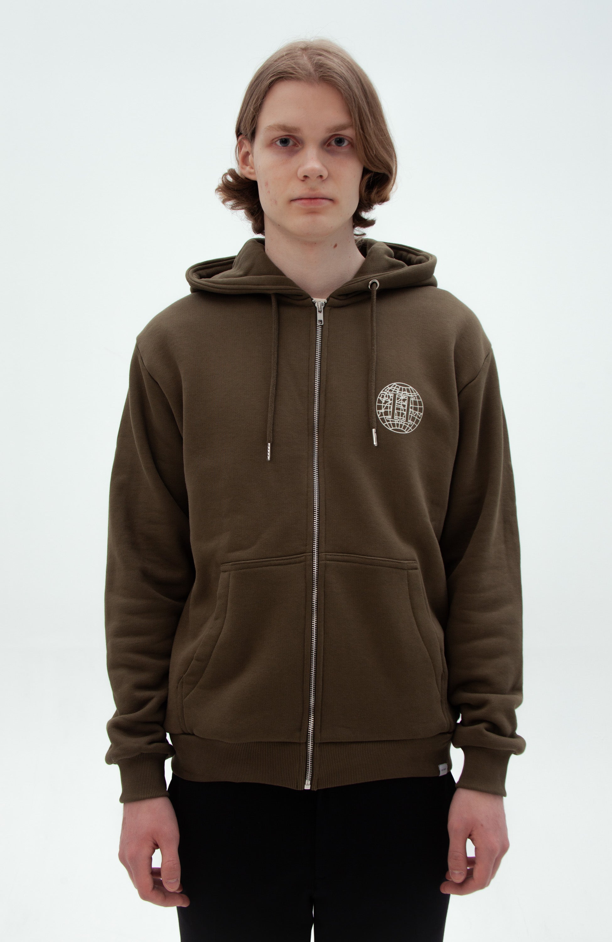 Zipped hoodie GLOBE