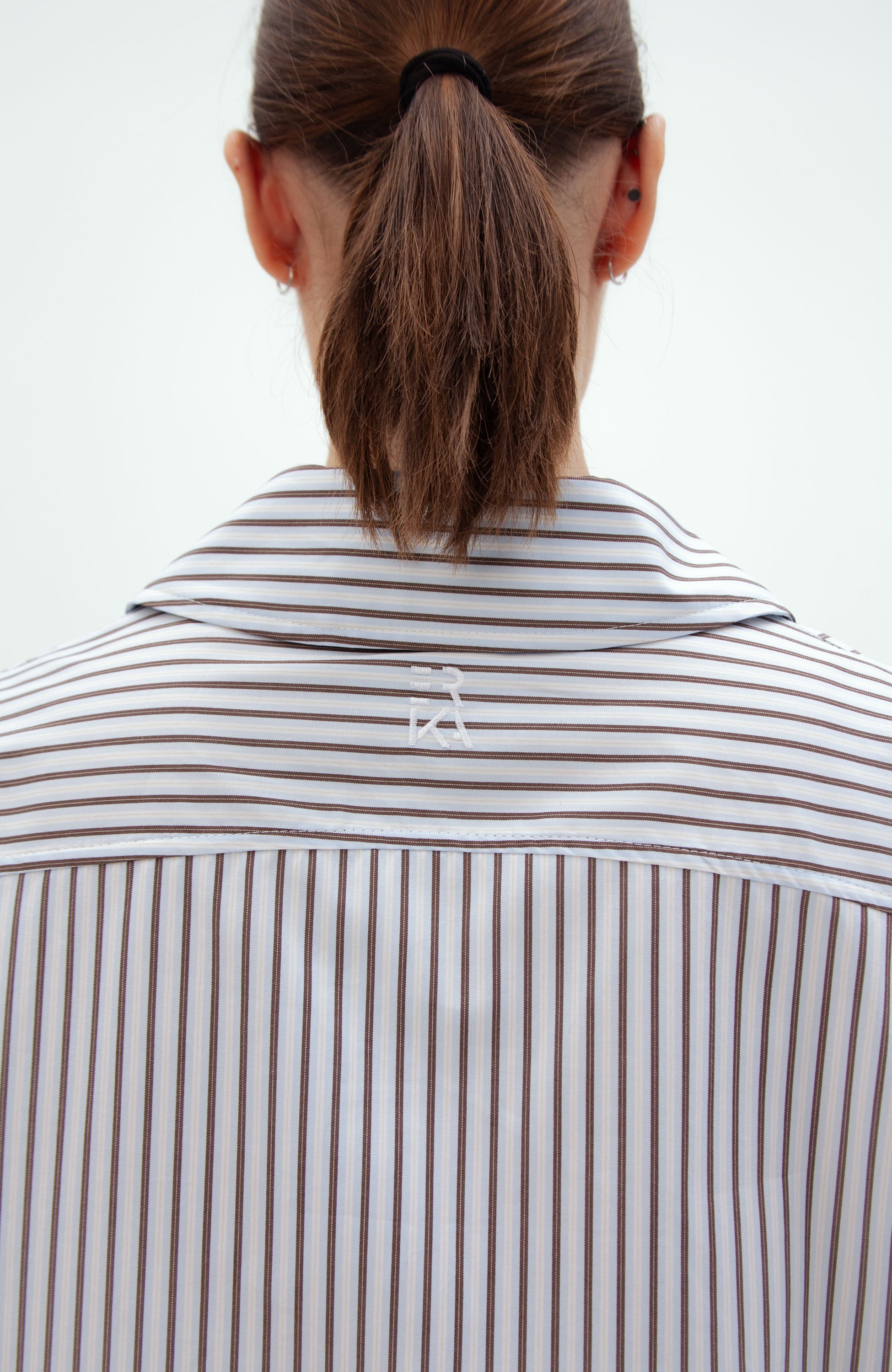 Erika cavallini White Striped crop top image 5