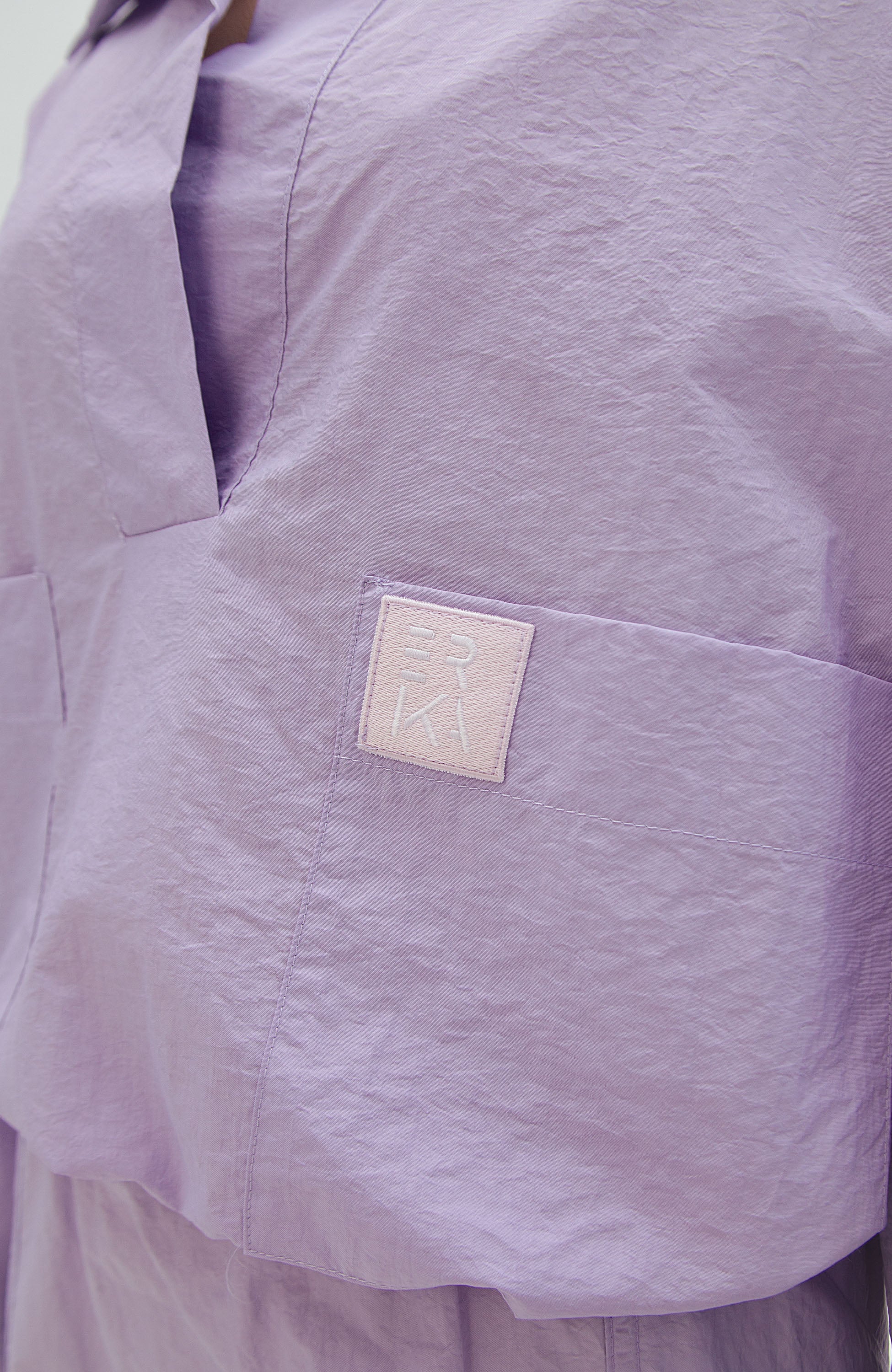 Erika cavallini Purple Drawstring poloneck top image 6