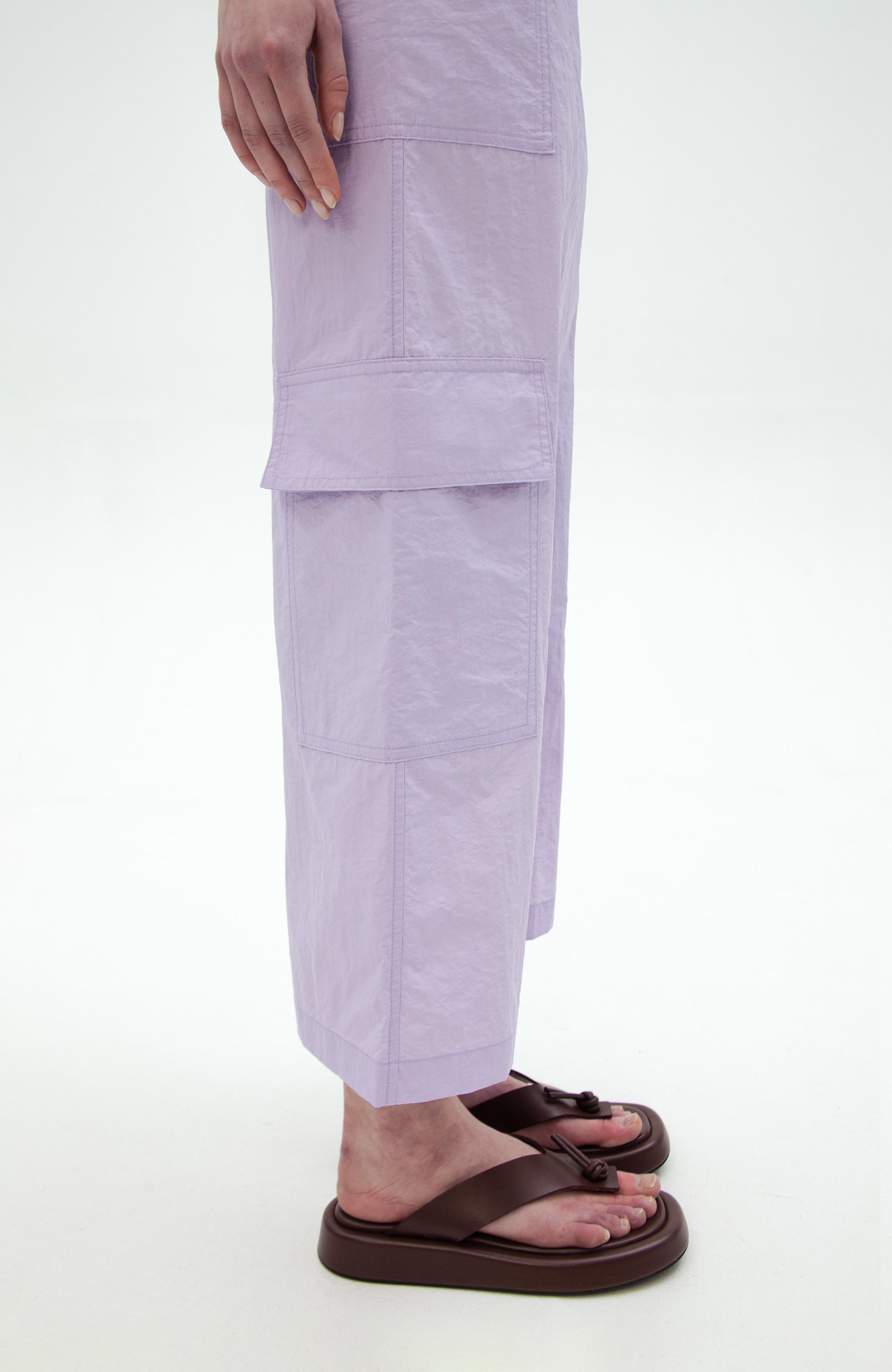 Erika cavallini Purple Cargo-pocket midi skirt image 6