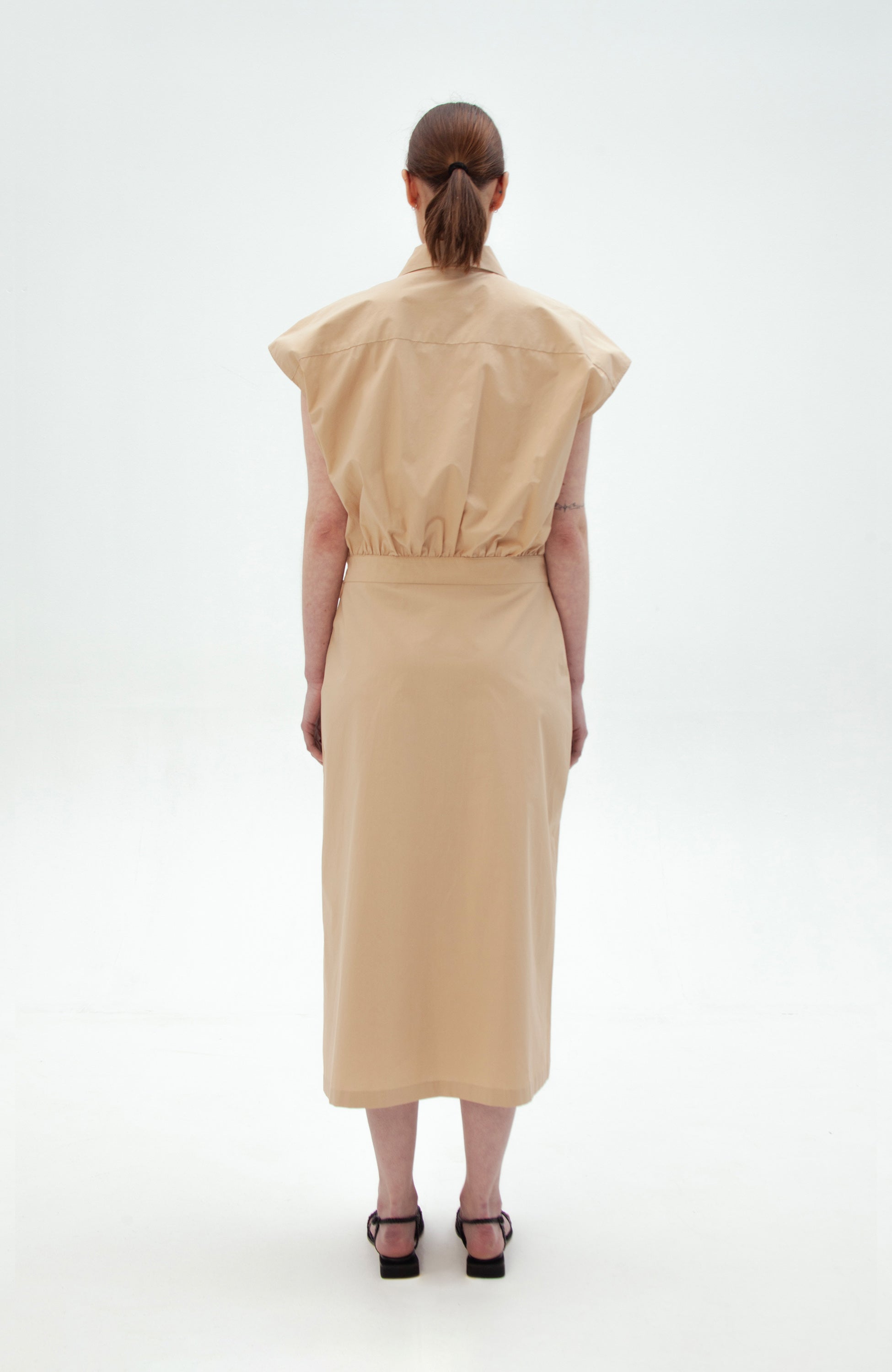 Erika cavallini Neutral Sukienka midi image 4