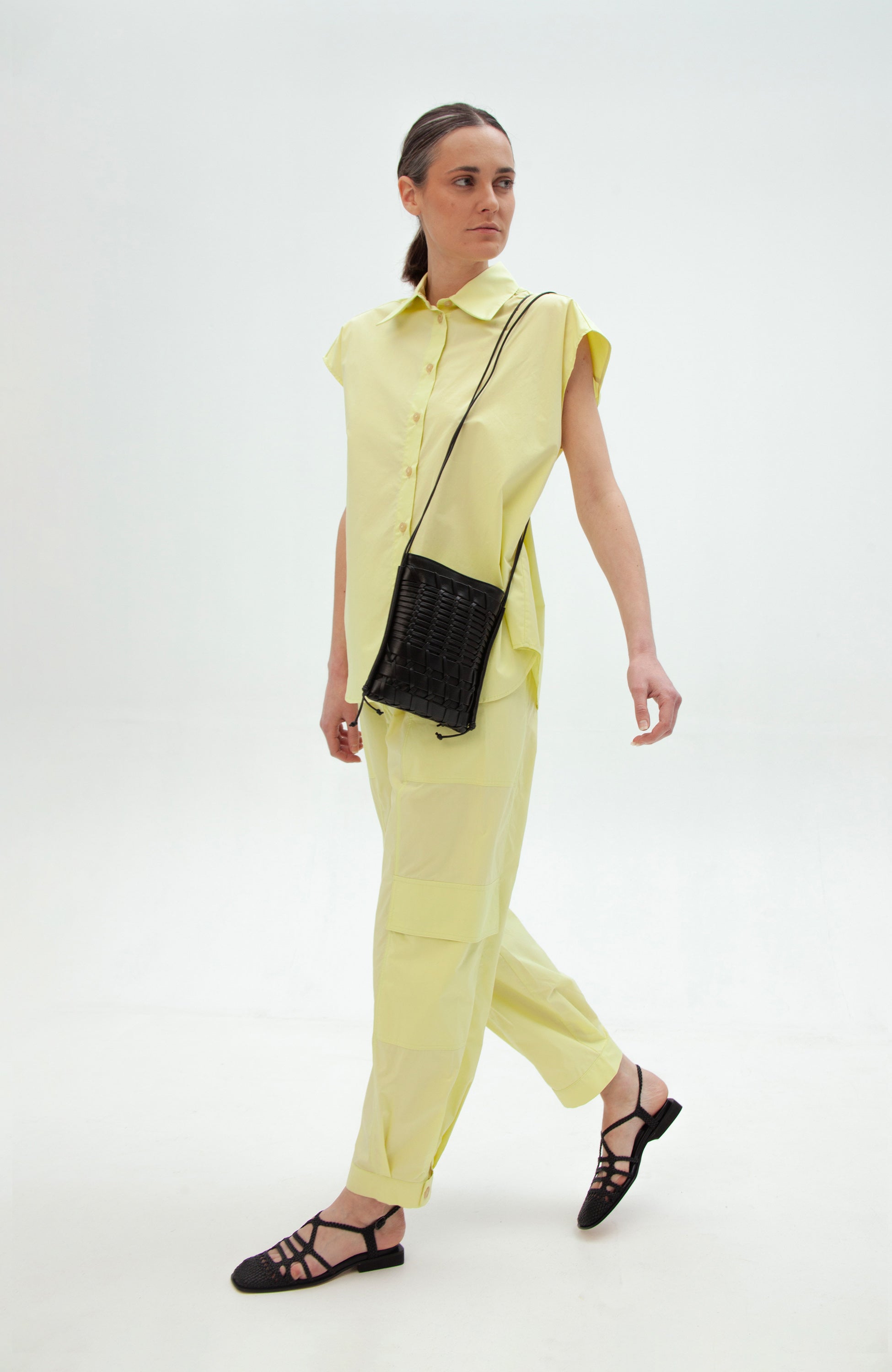 Erika cavallini Yellow Koszula z popeliny image 2