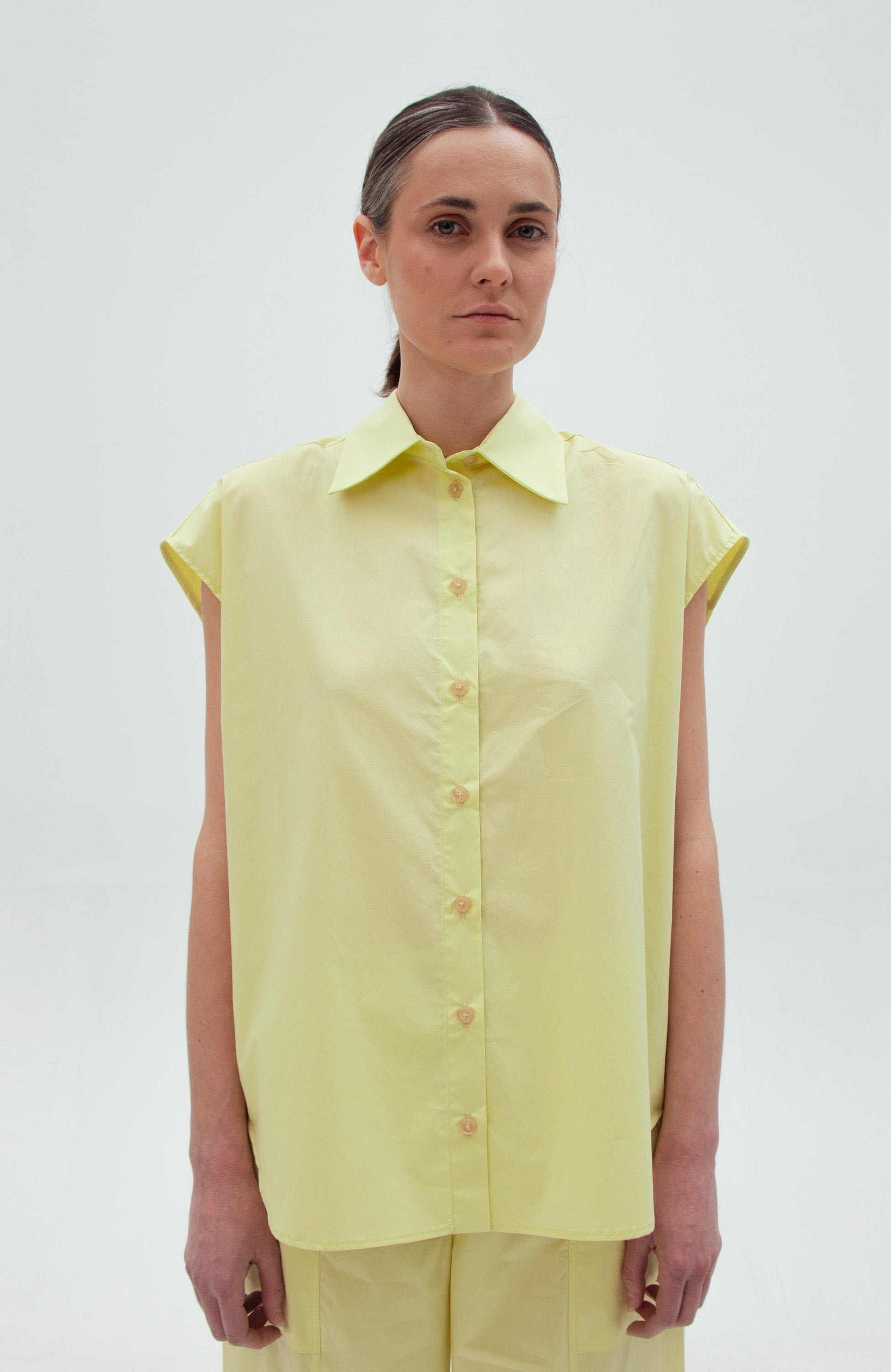Erika cavallini Yellow Koszula z popeliny image 1