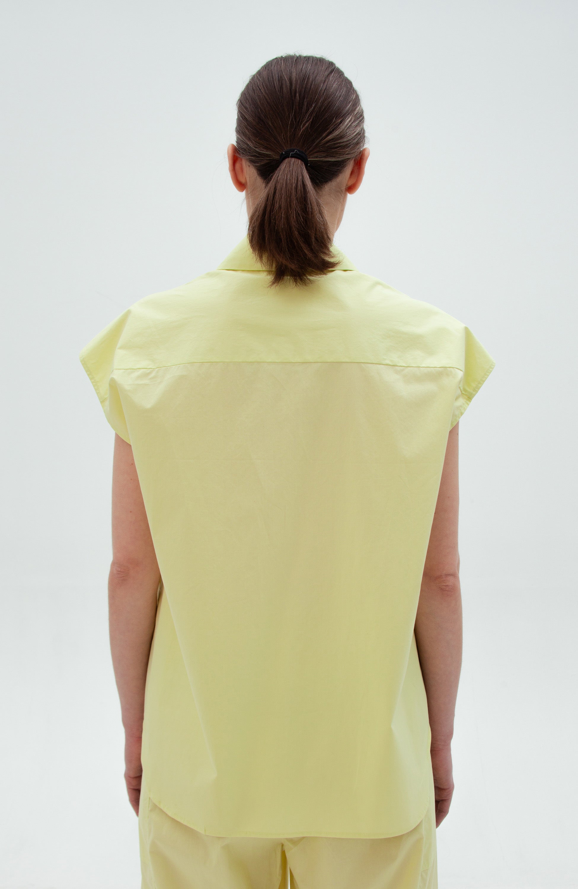 Erika cavallini Yellow Koszula z popeliny image 4