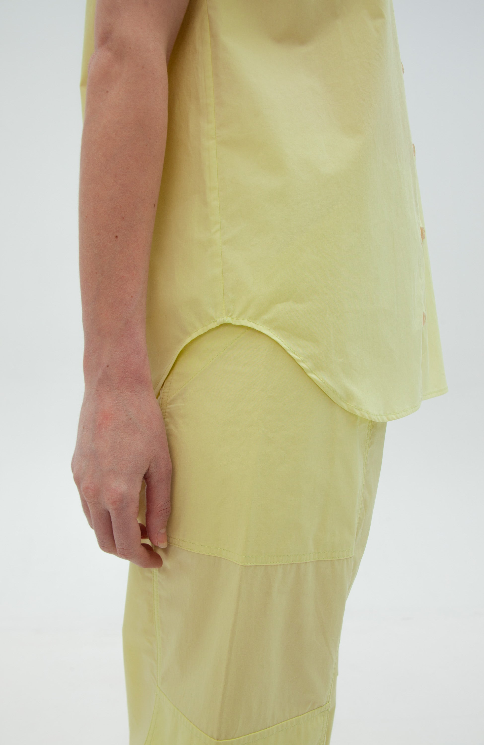 Erika cavallini Yellow Koszula z popeliny image 6