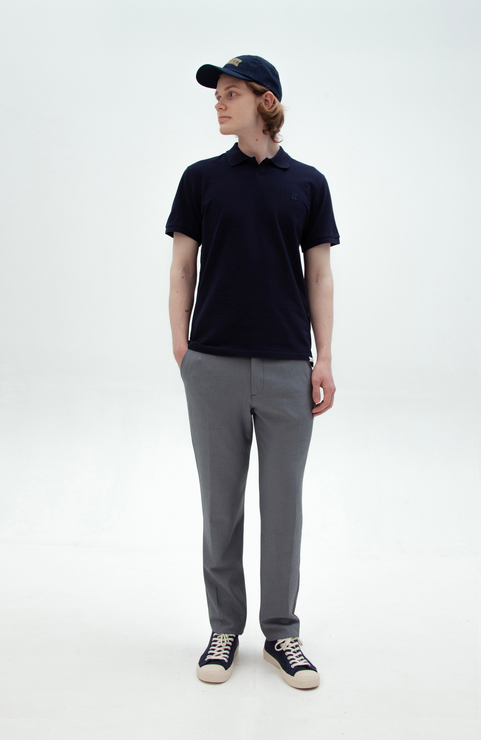 Les deux Navy Piqué polo shirt image 8