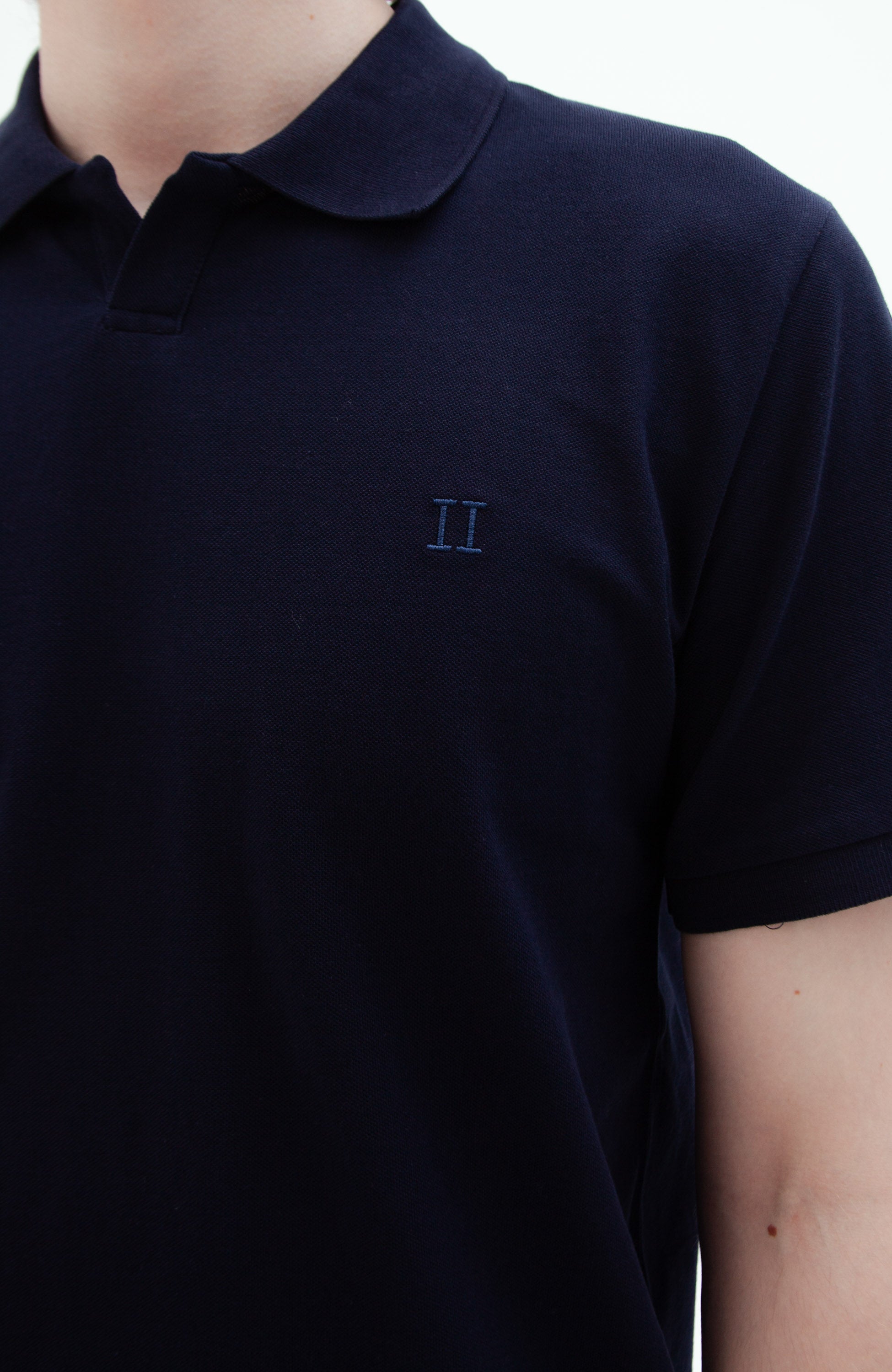 Les deux Navy Piqué polo shirt image 6
