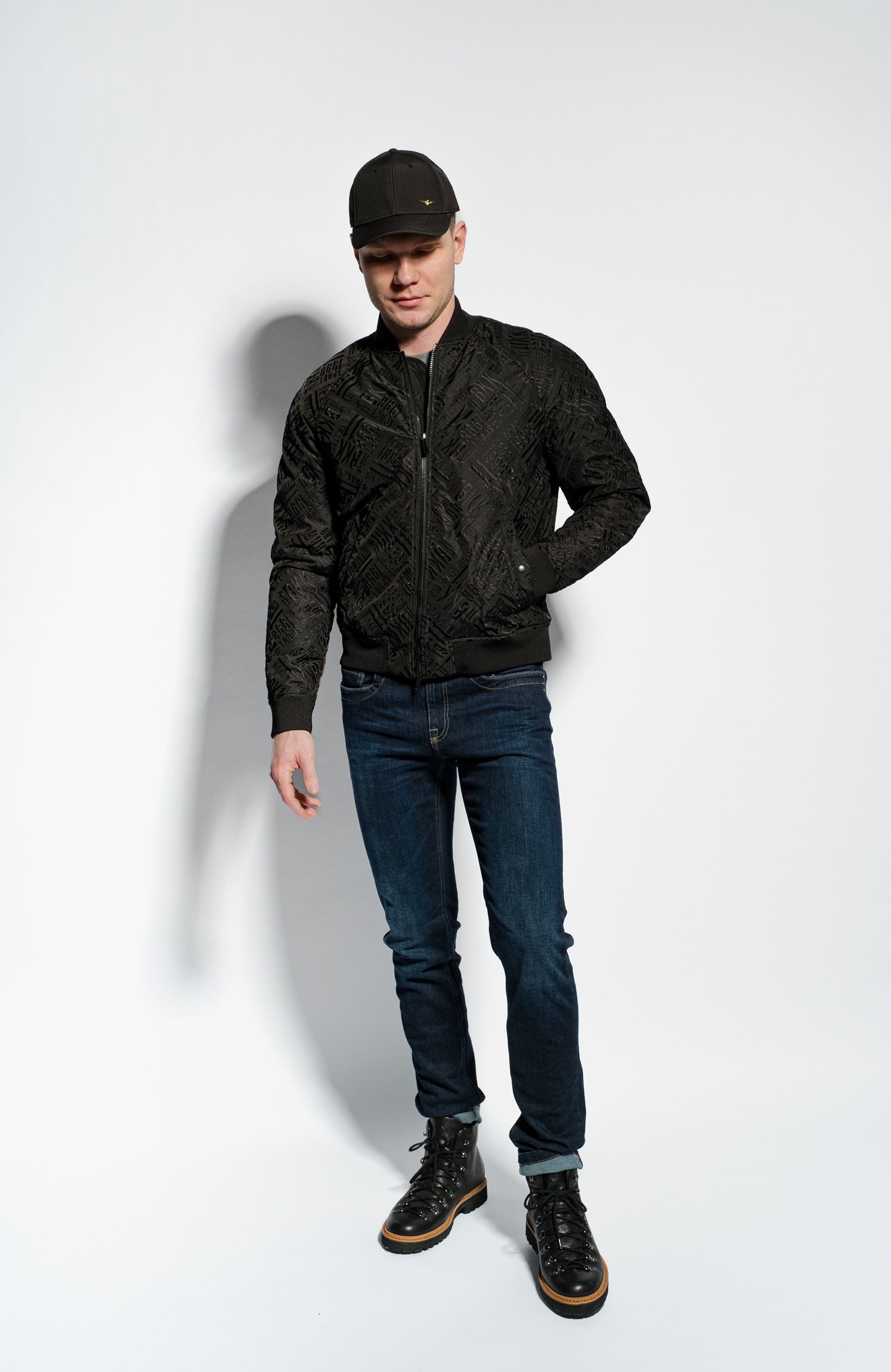 Dirk bikkembergs Black Embroidered pattern jacket image 2