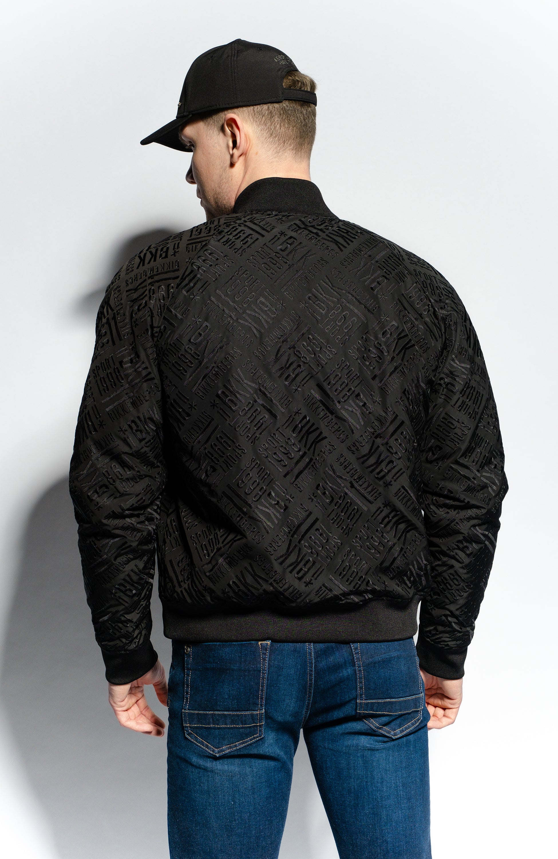 Dirk bikkembergs Black Embroidered pattern jacket image 3