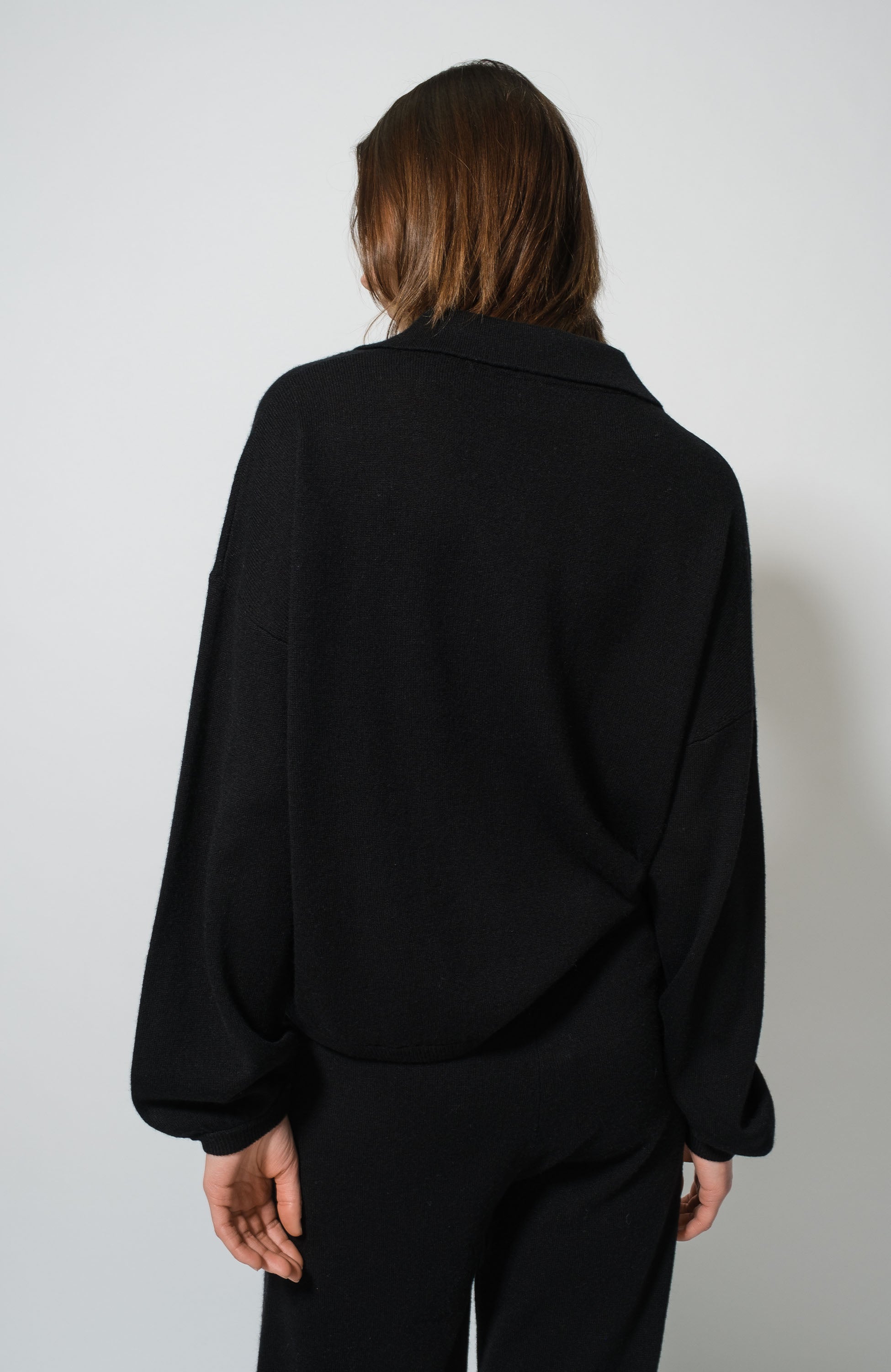 Ftc cashmere Black Polokraega kašmiirist sviiter image 3