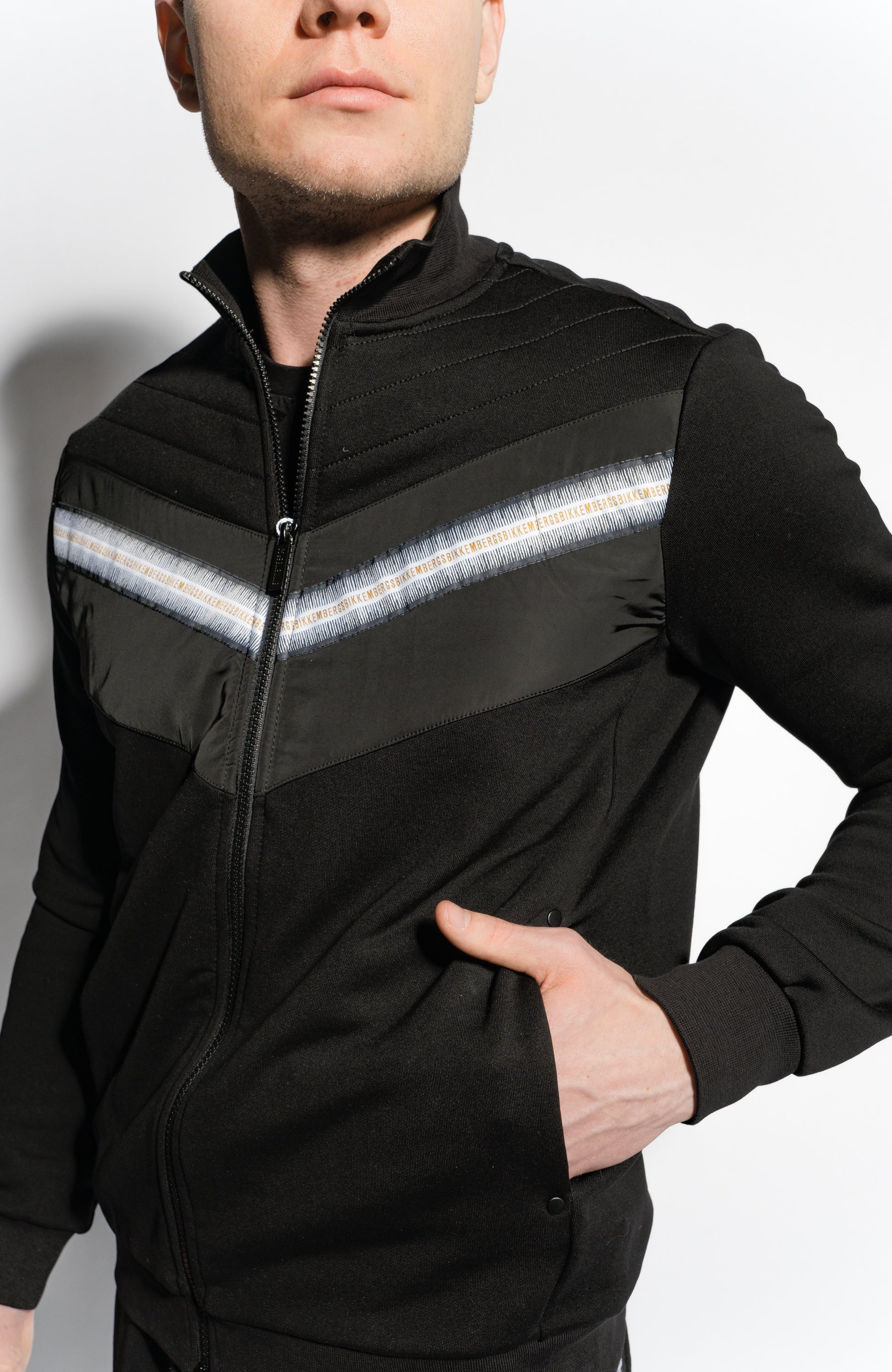 Zipped fleece sweatshirt