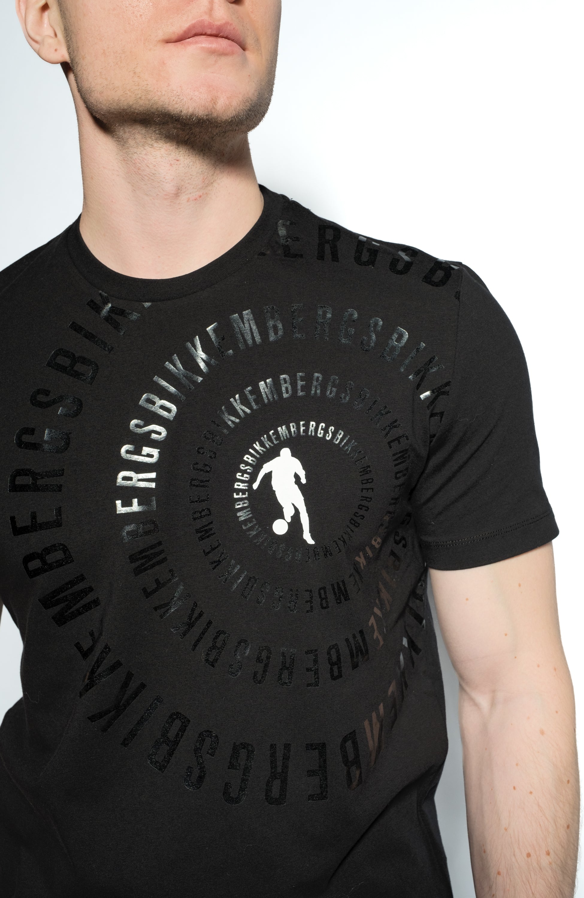 Dirk bikkembergs Black Koszulka z nadrukiem flock image 3