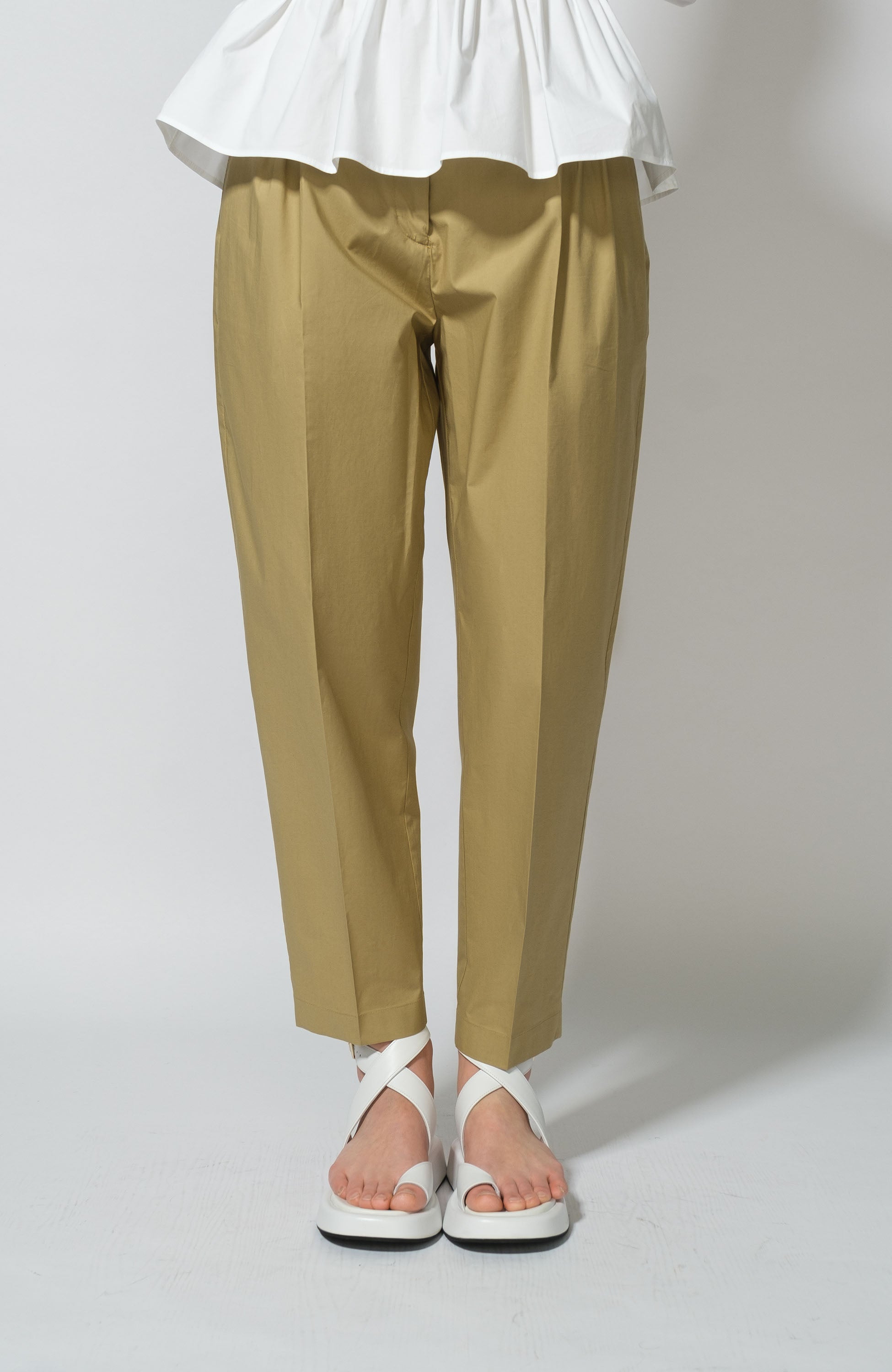 Erika cavallini Neutral Classy tapered trousers image 2