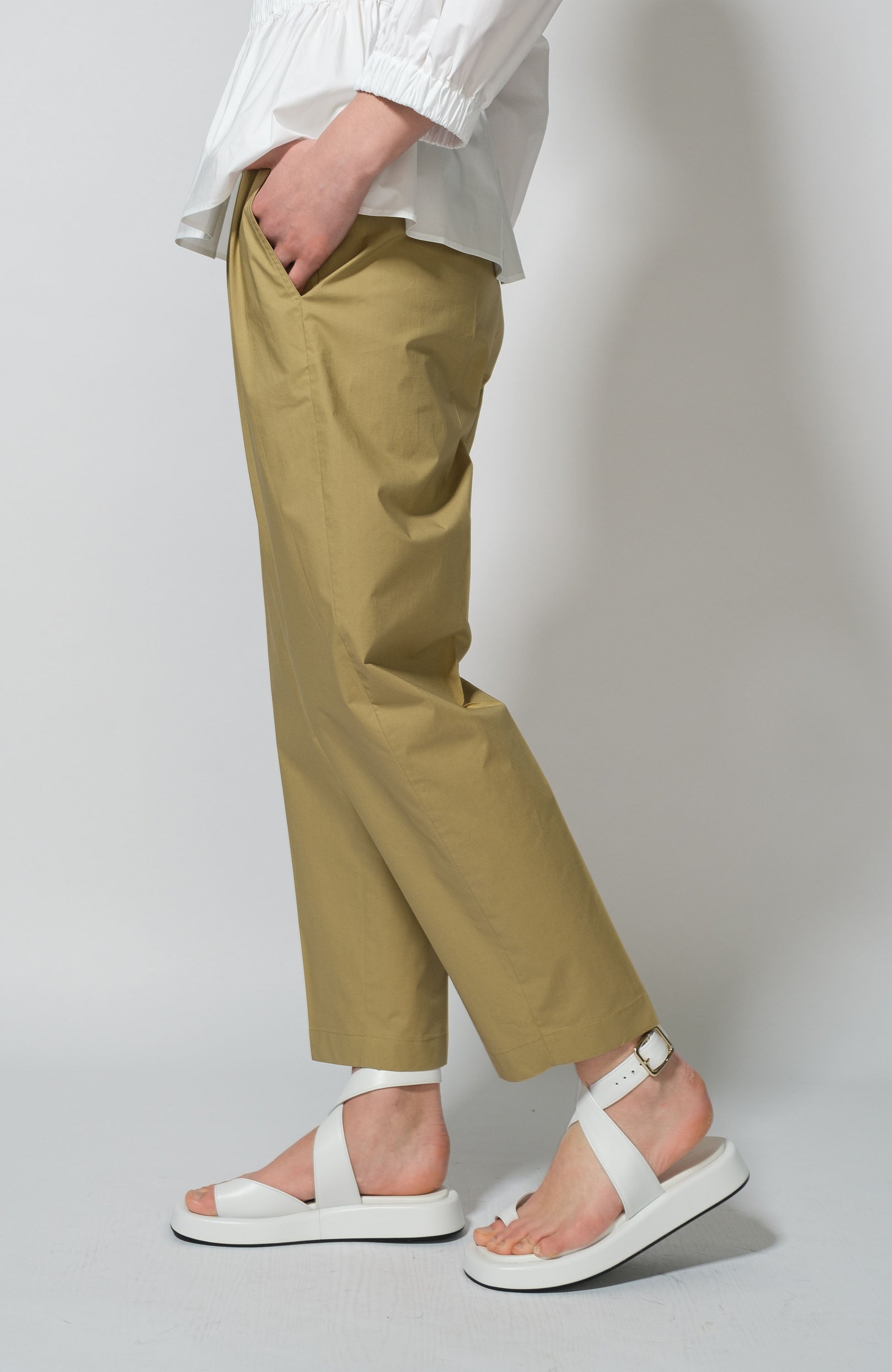 Erika cavallini Neutral Classy tapered trousers image 4