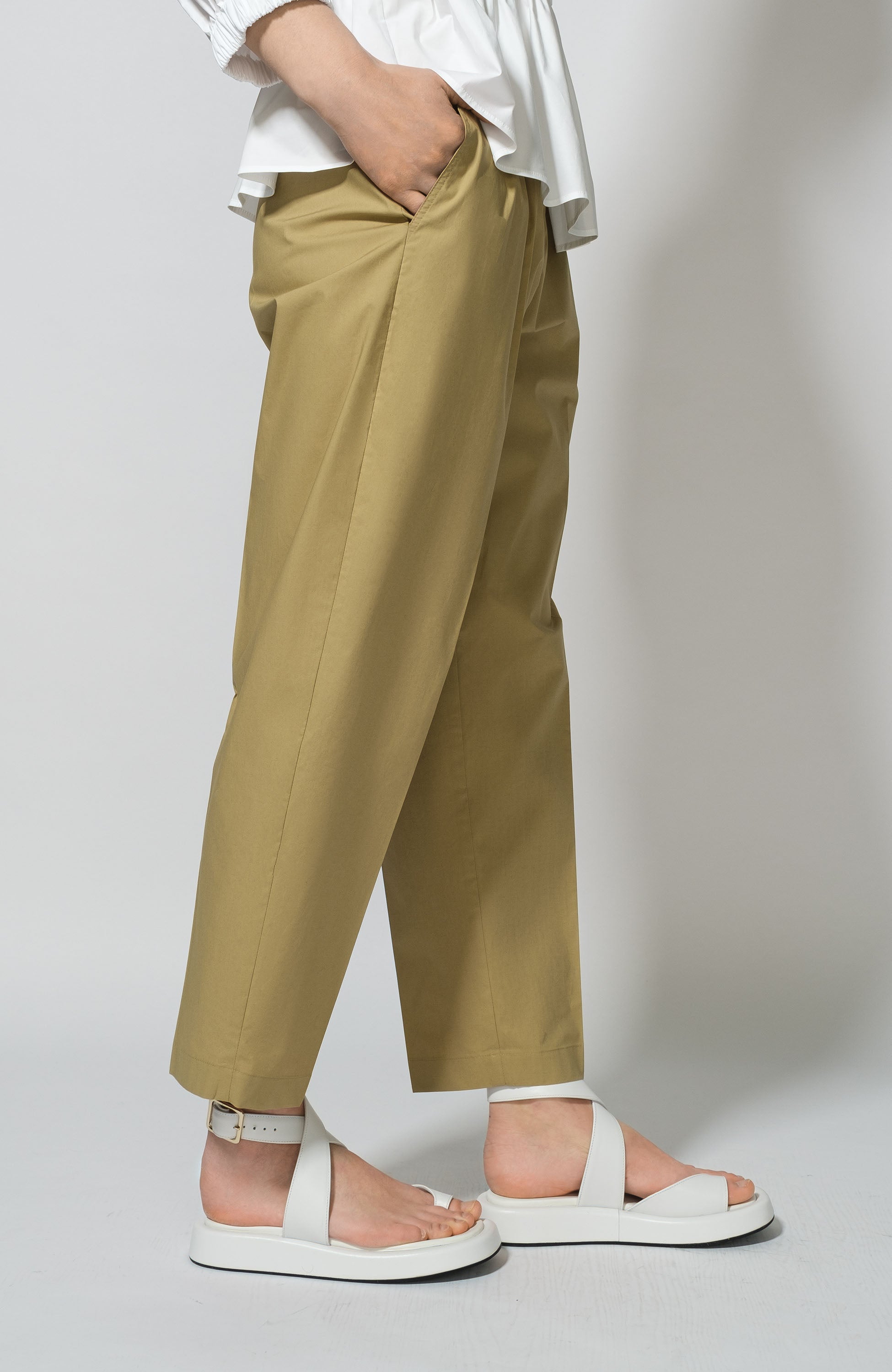 Erika cavallini Neutral Classy tapered trousers image 5