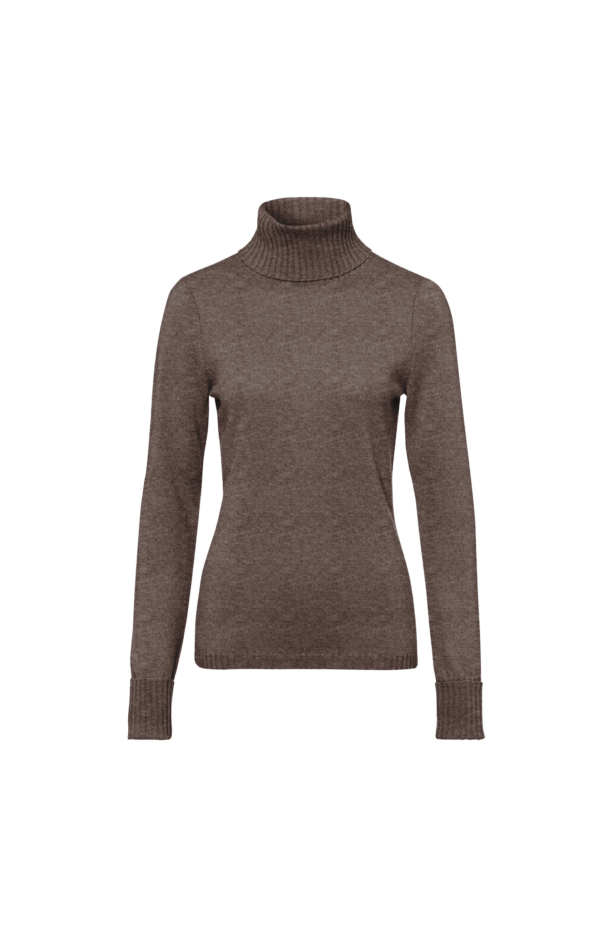 Ftc cashmere Beige Kõrge kaelusega kašmiirist sviiter image 4