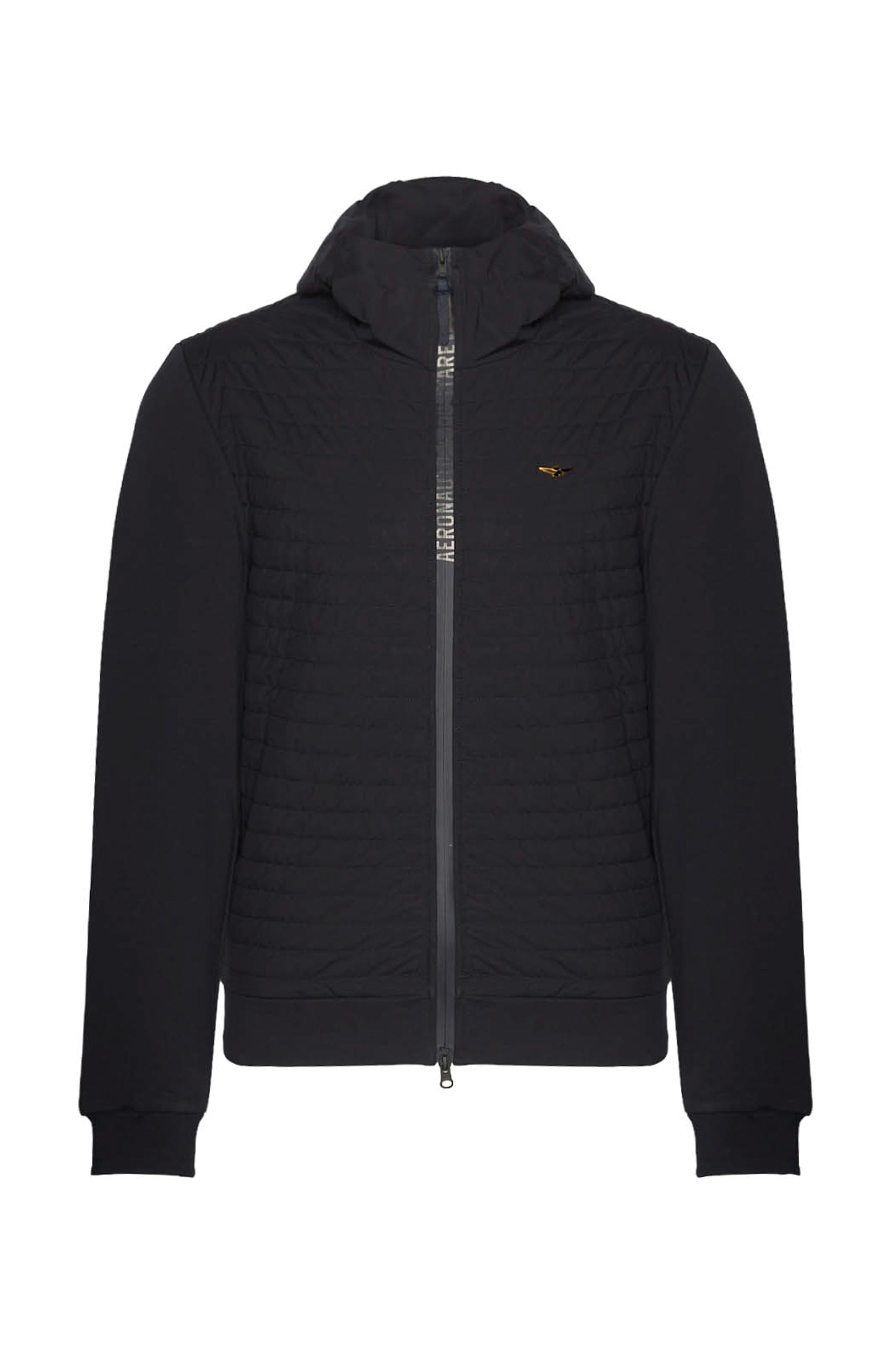 Aeronautica militare Navy Quilted hooded jacket image 7