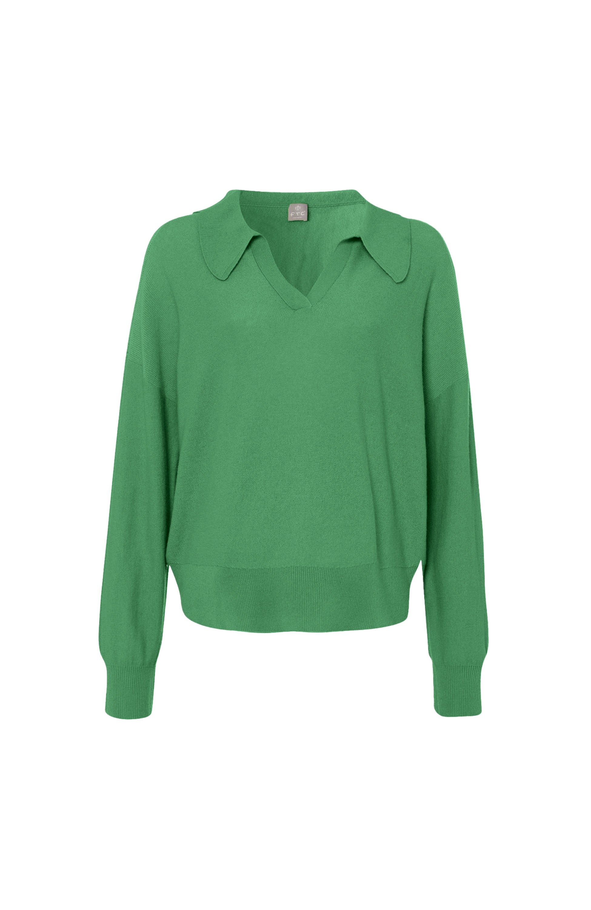 Ftc cashmere Green Polokraega kašmiirist sviiter image 4