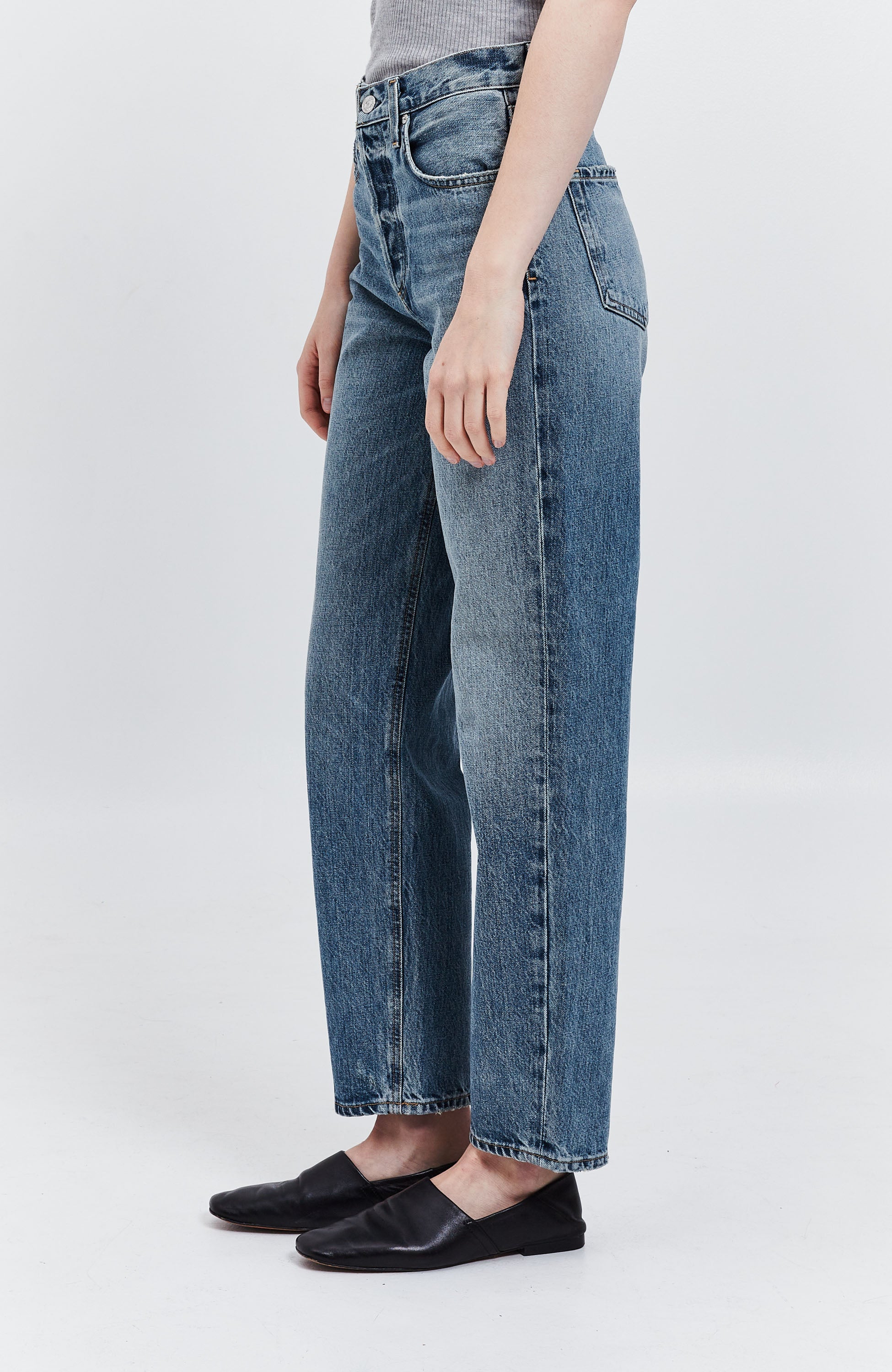 Citizens of humanity Blue Tapered baggy jeans low slung image 3