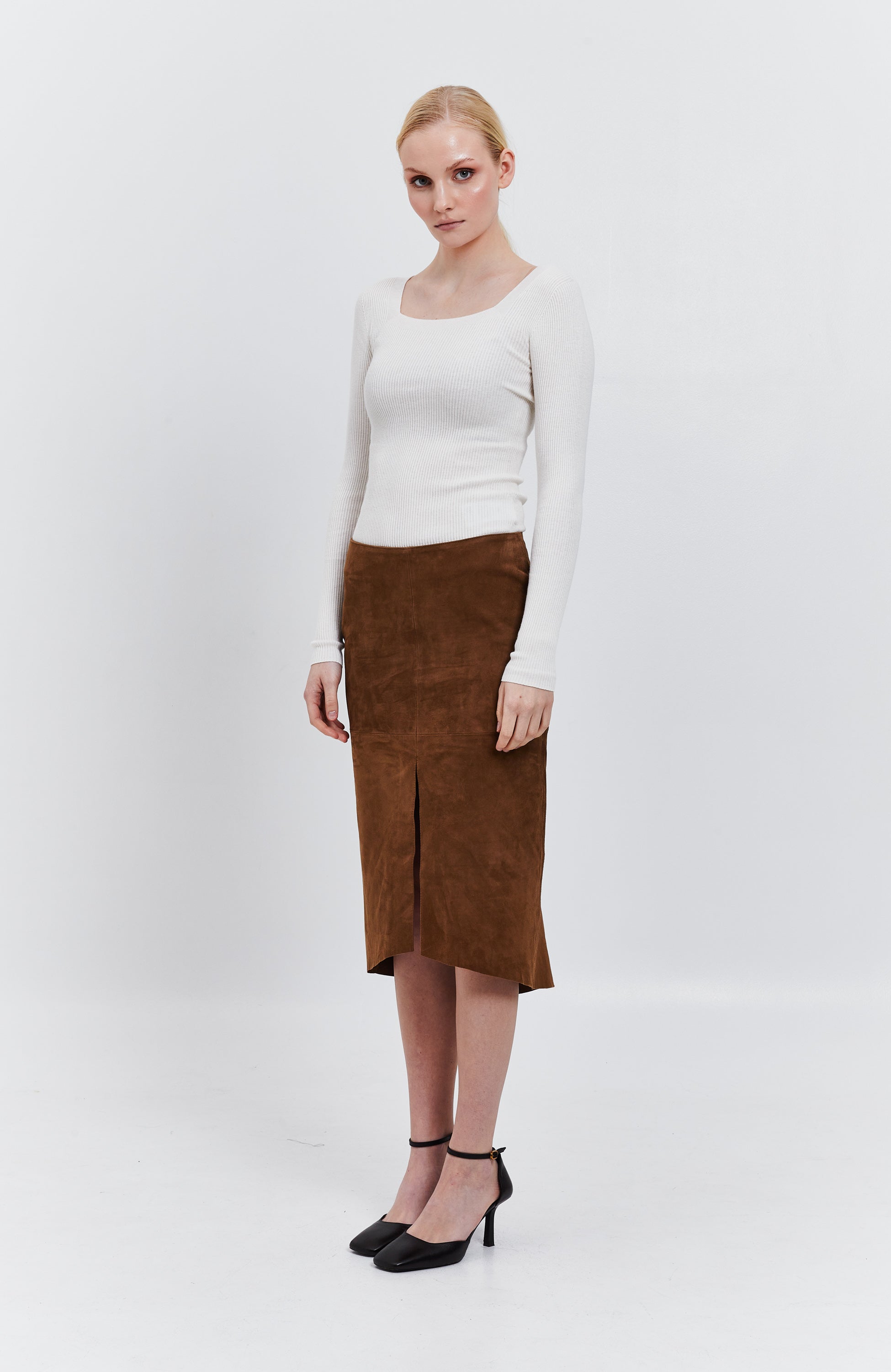 Tiger of sweden Suede midi skirt edes l image 6