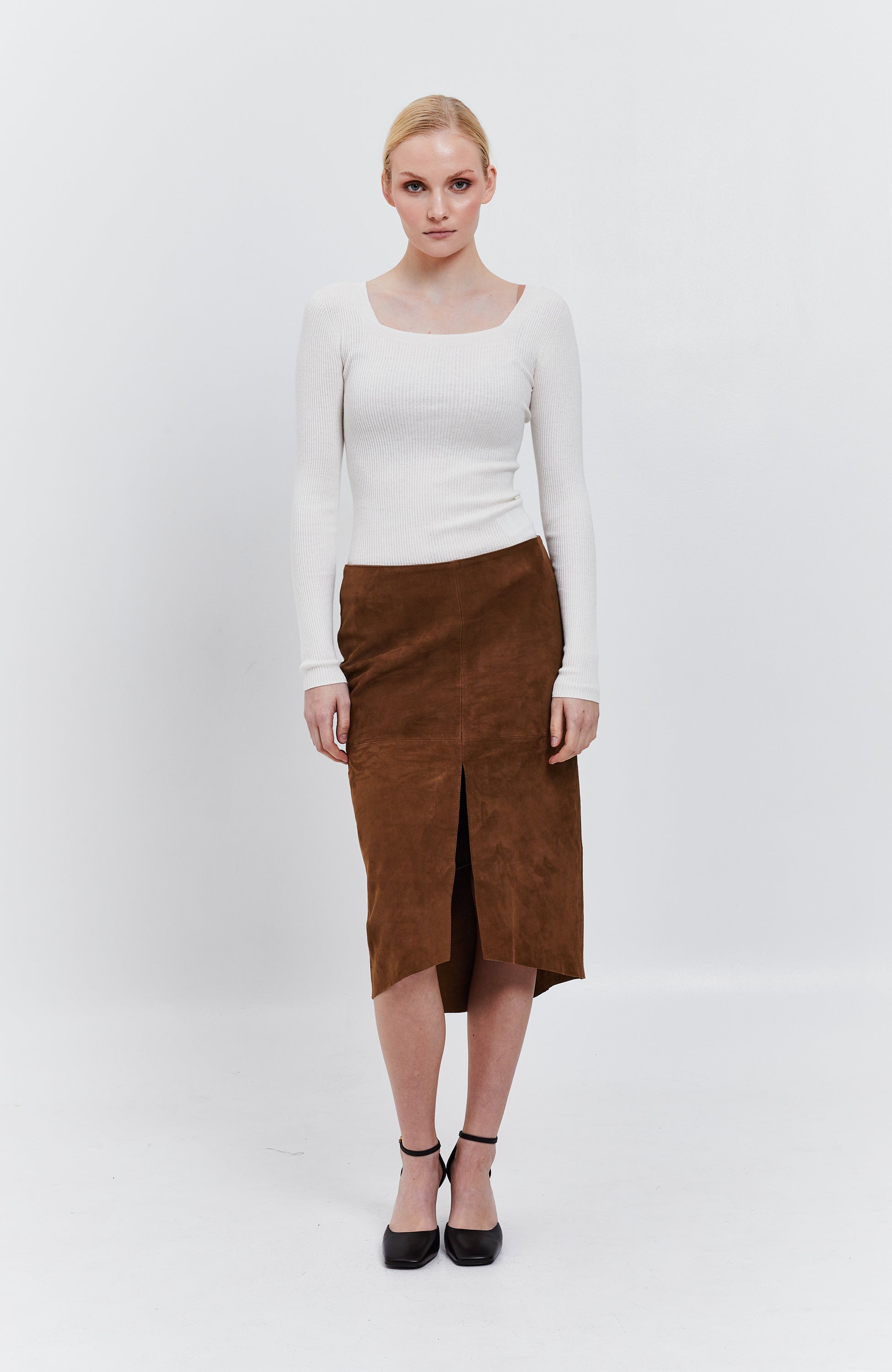 Tiger of sweden Suede midi skirt edes l image 1