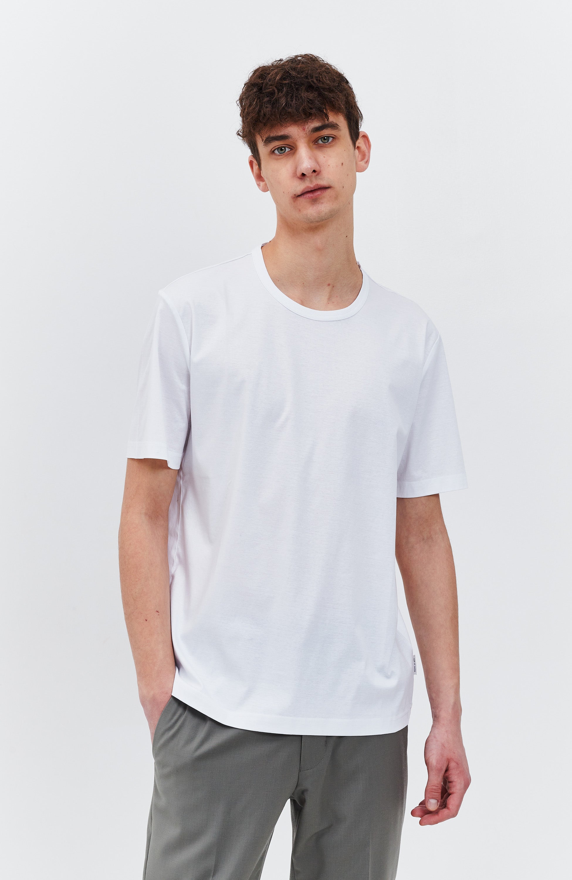 Tiger of sweden White Mercerized cotton t-shirt olaf image 1
