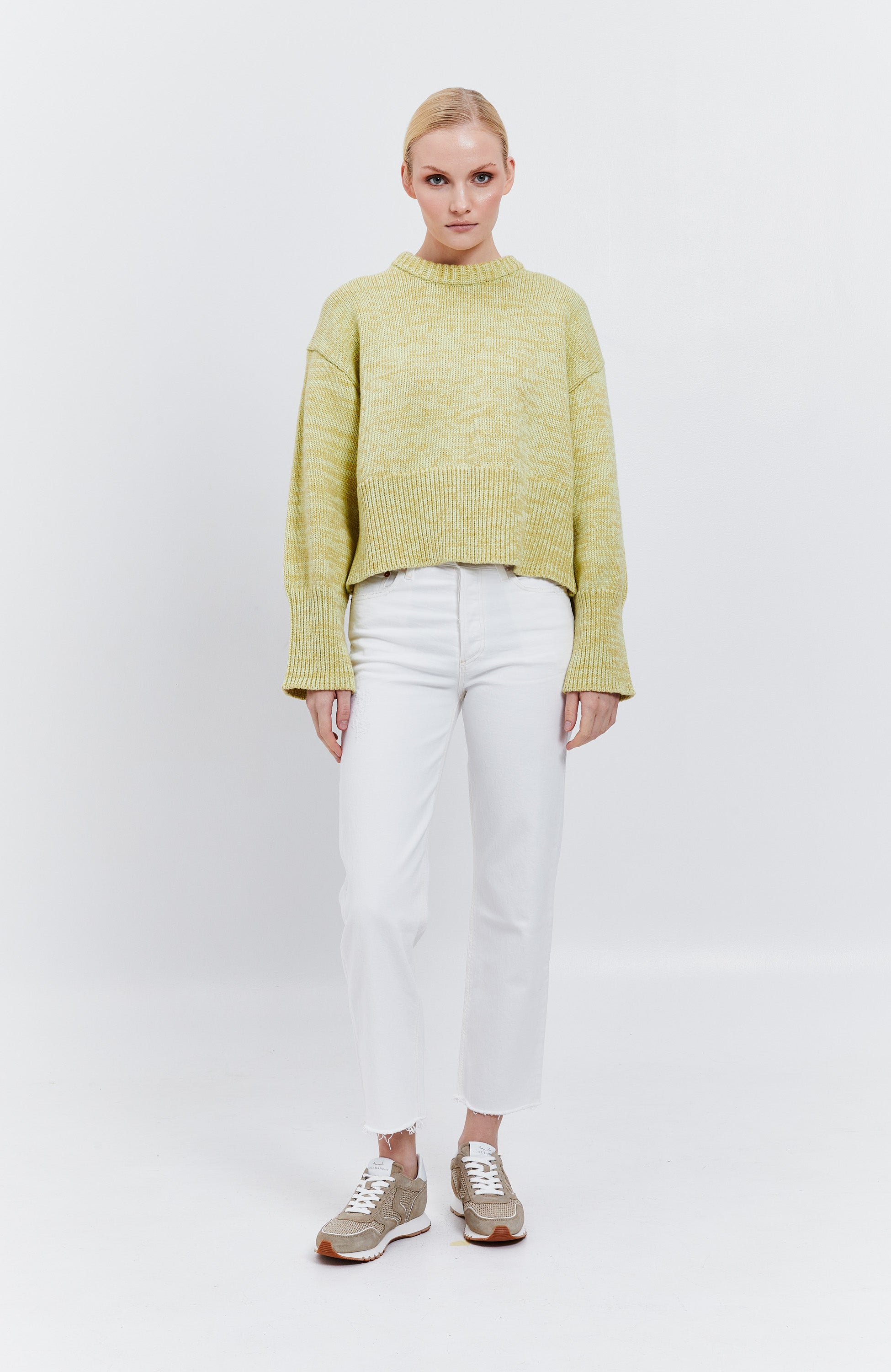 House of dagmar Yellow Mouline lõngast pullover image 5