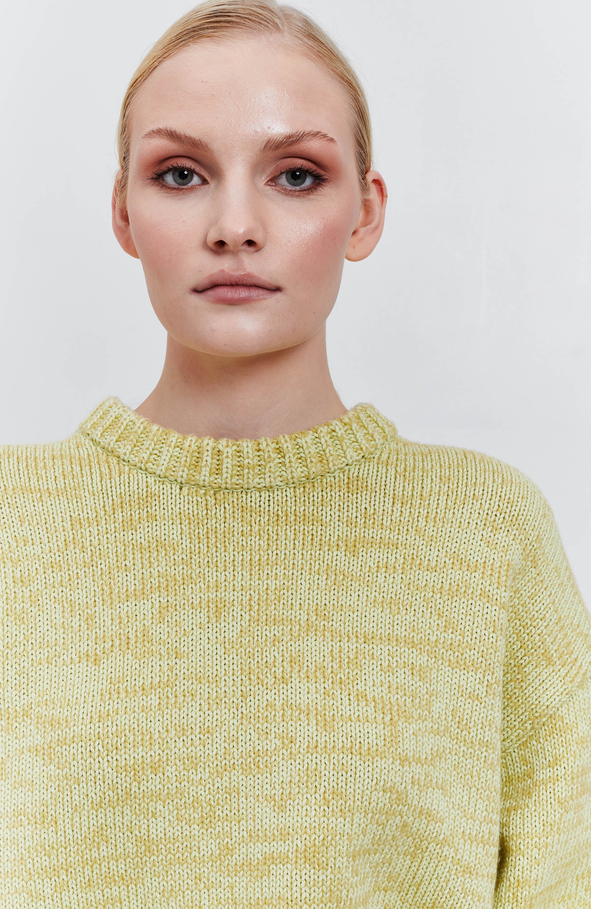 House of dagmar Yellow Mouline lõngast pullover image 3