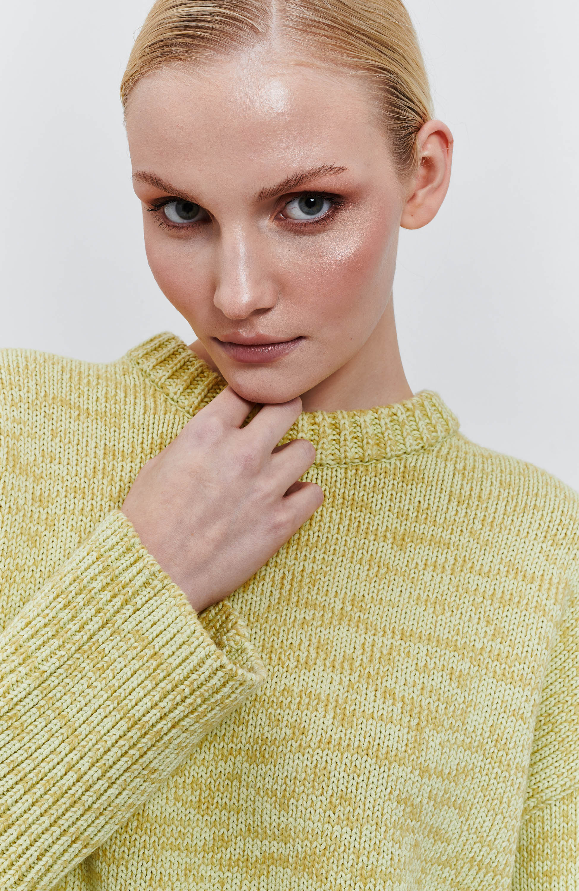 Mouline knit pullover