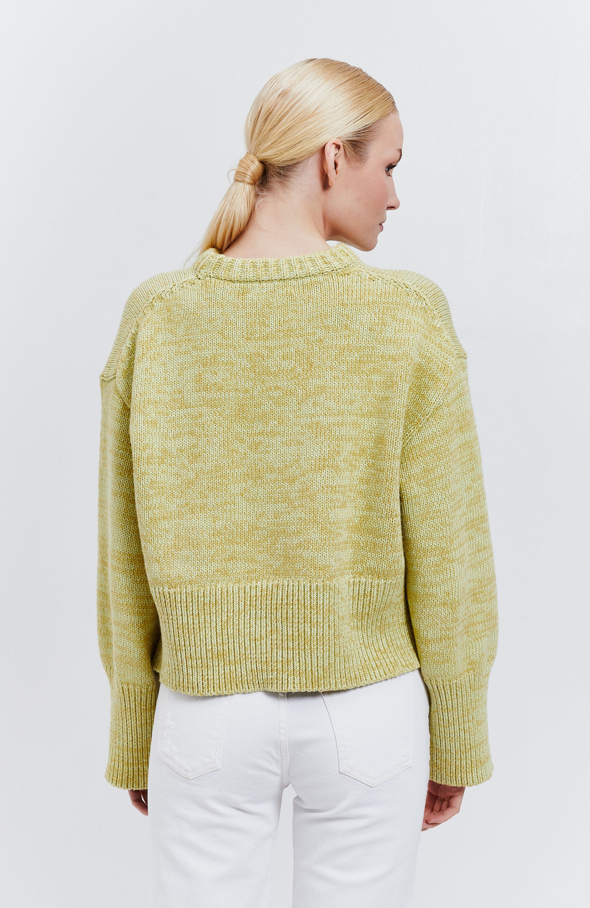 House of dagmar Yellow Mouline lõngast pullover image 4