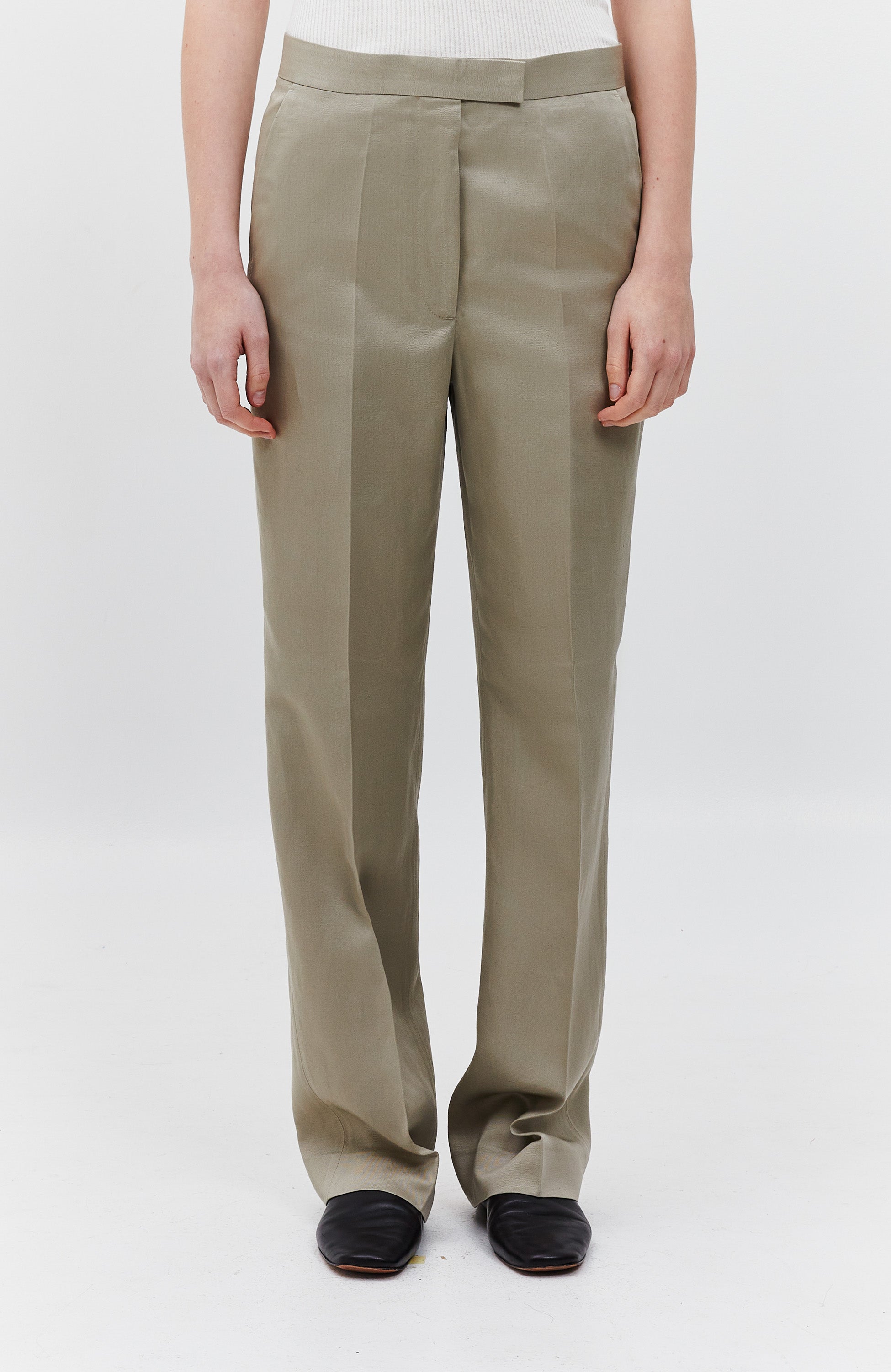 Straight-fit linen trousers FRAGRIA