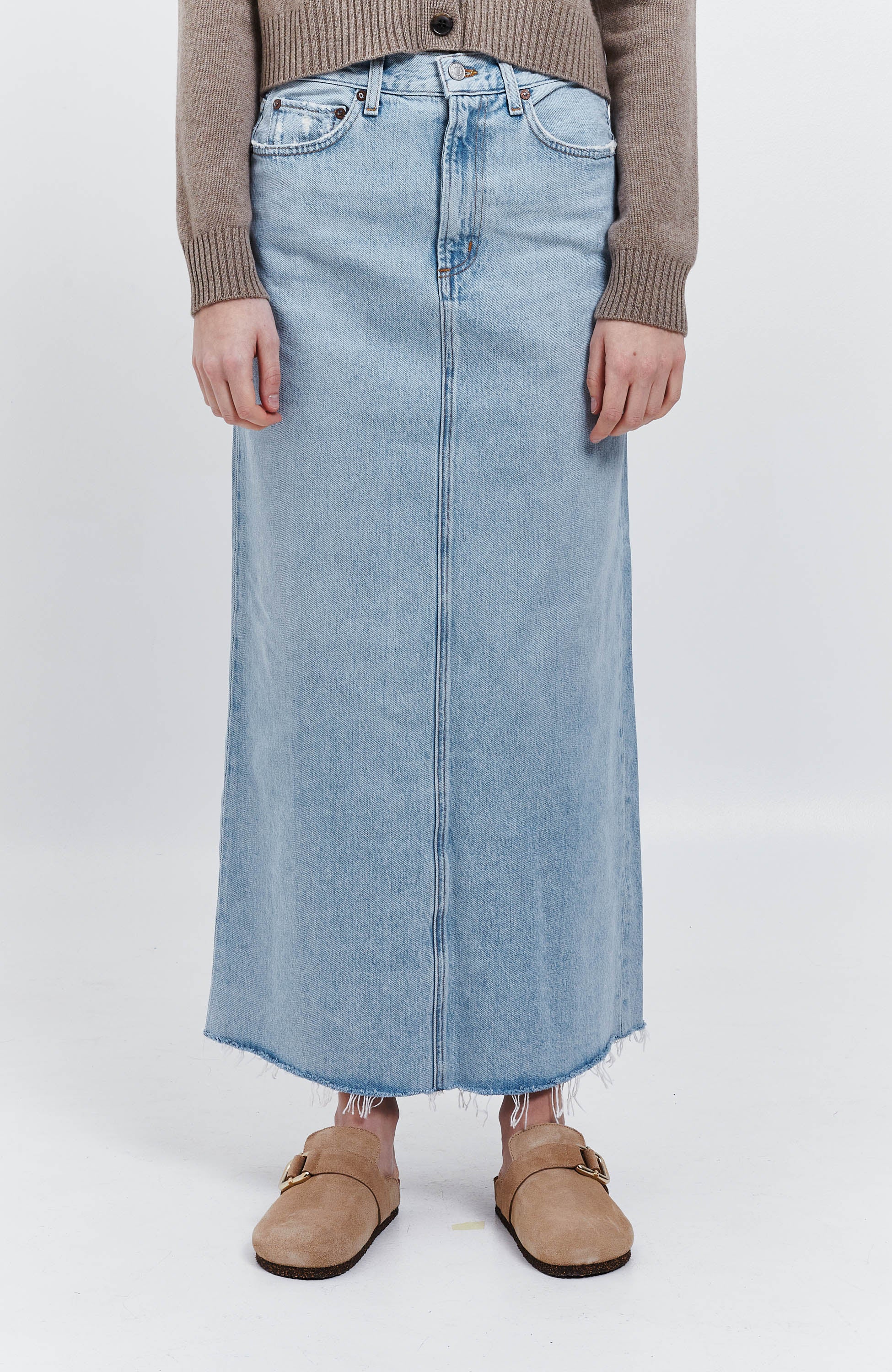 Jeansowa spódnica maxi HILLA