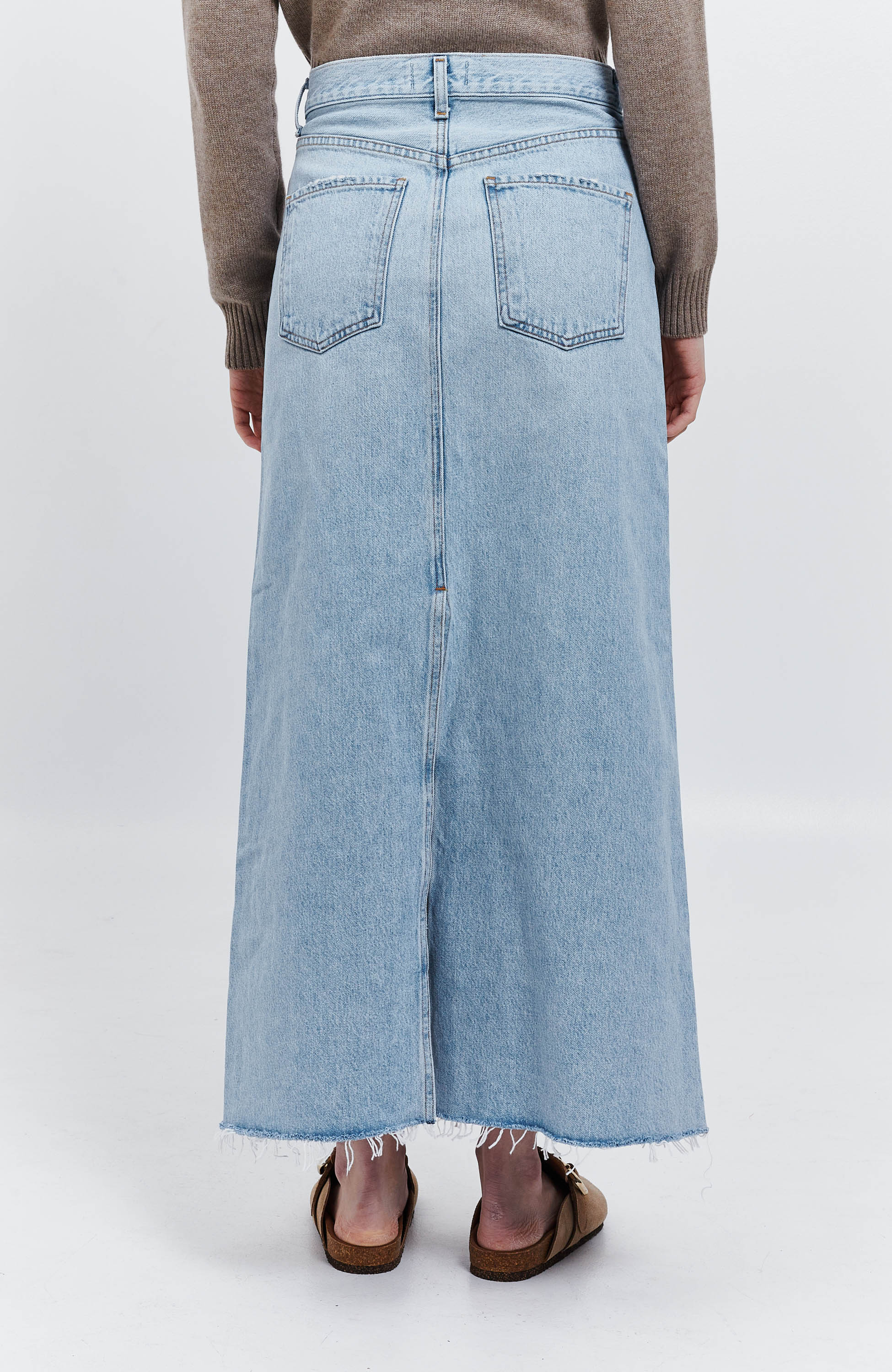 Agolde Blue Denim maxi skirt hilla image 6