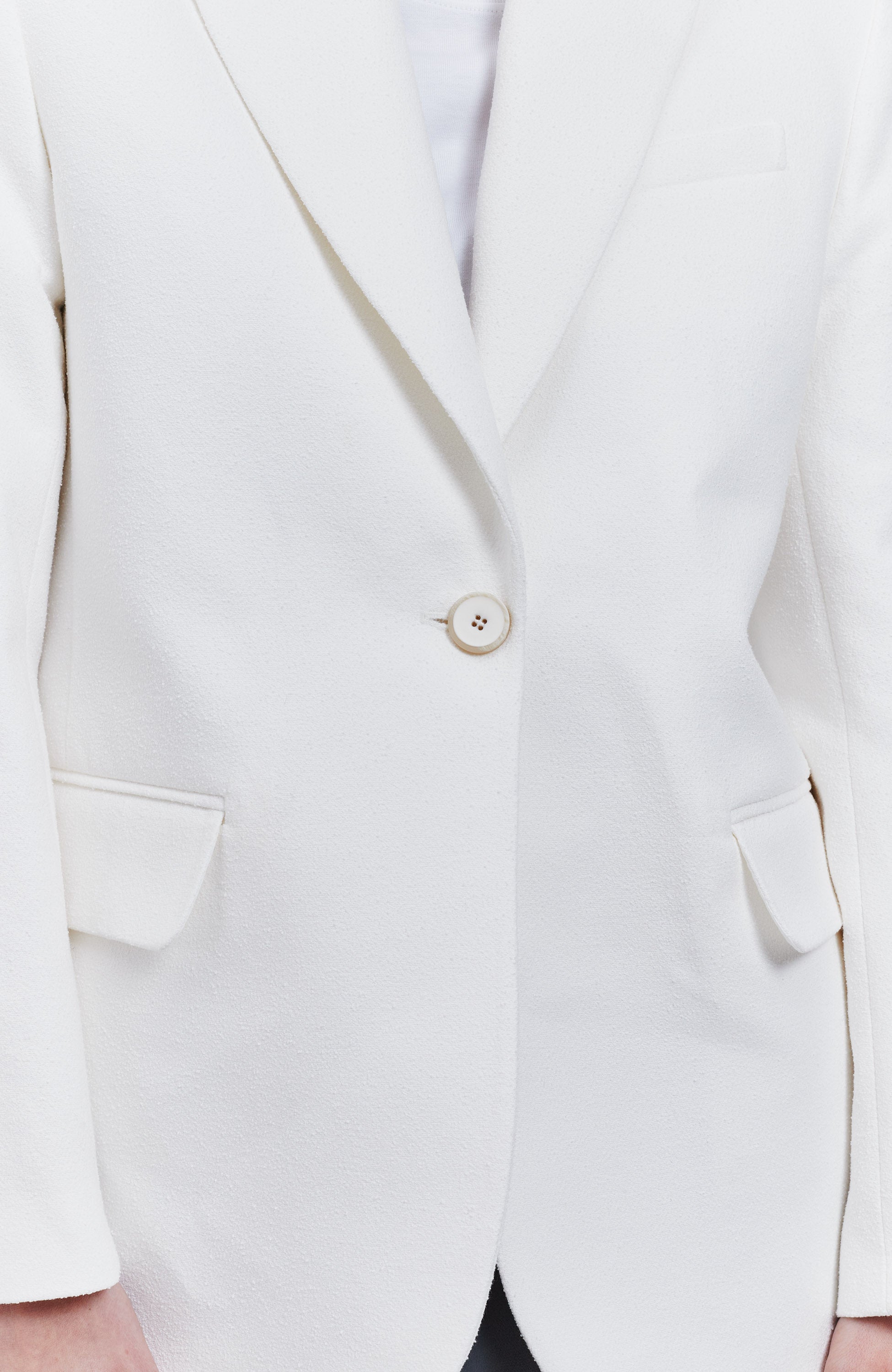 House of dagmar White Oversized blazer image 4